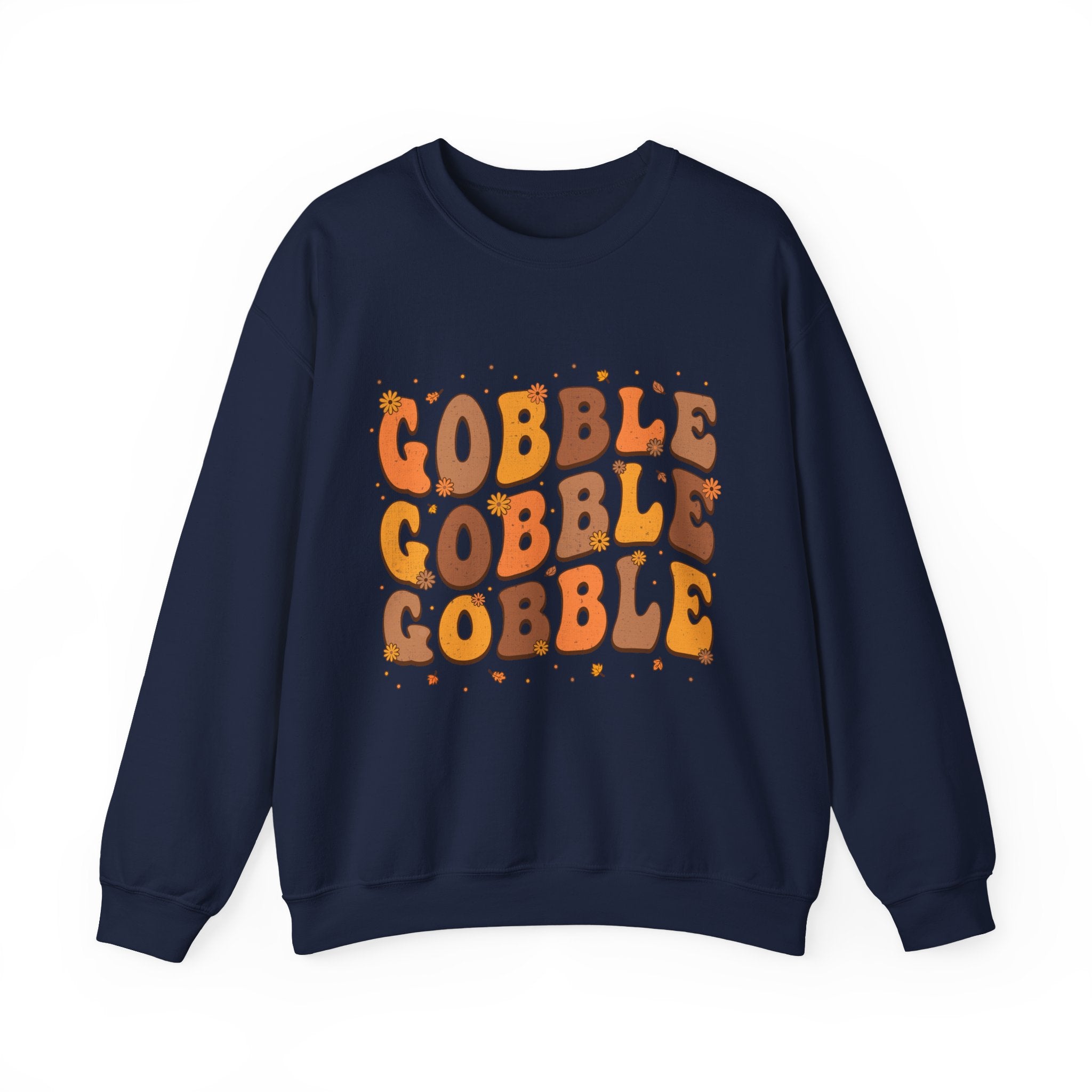Gobble Gobble Gobble Retro Thanksgiving Sweatshirt
