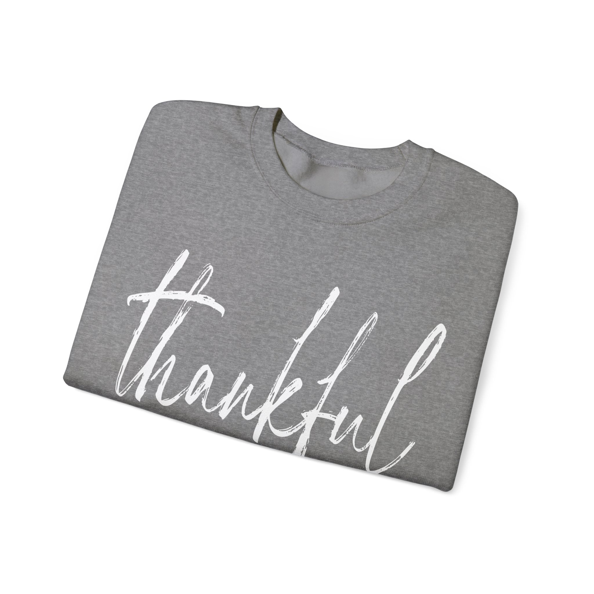 Thankful Always Thanksgiving Crewneck Womens Sweatshirt