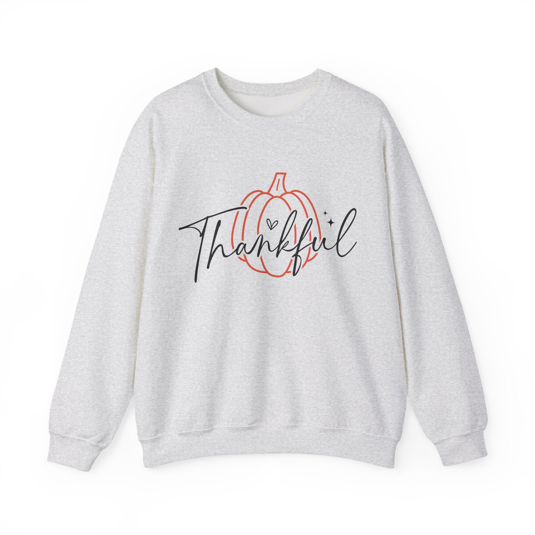 Thankful Pumpkin Womens Thanksgiving Sweatshirt
