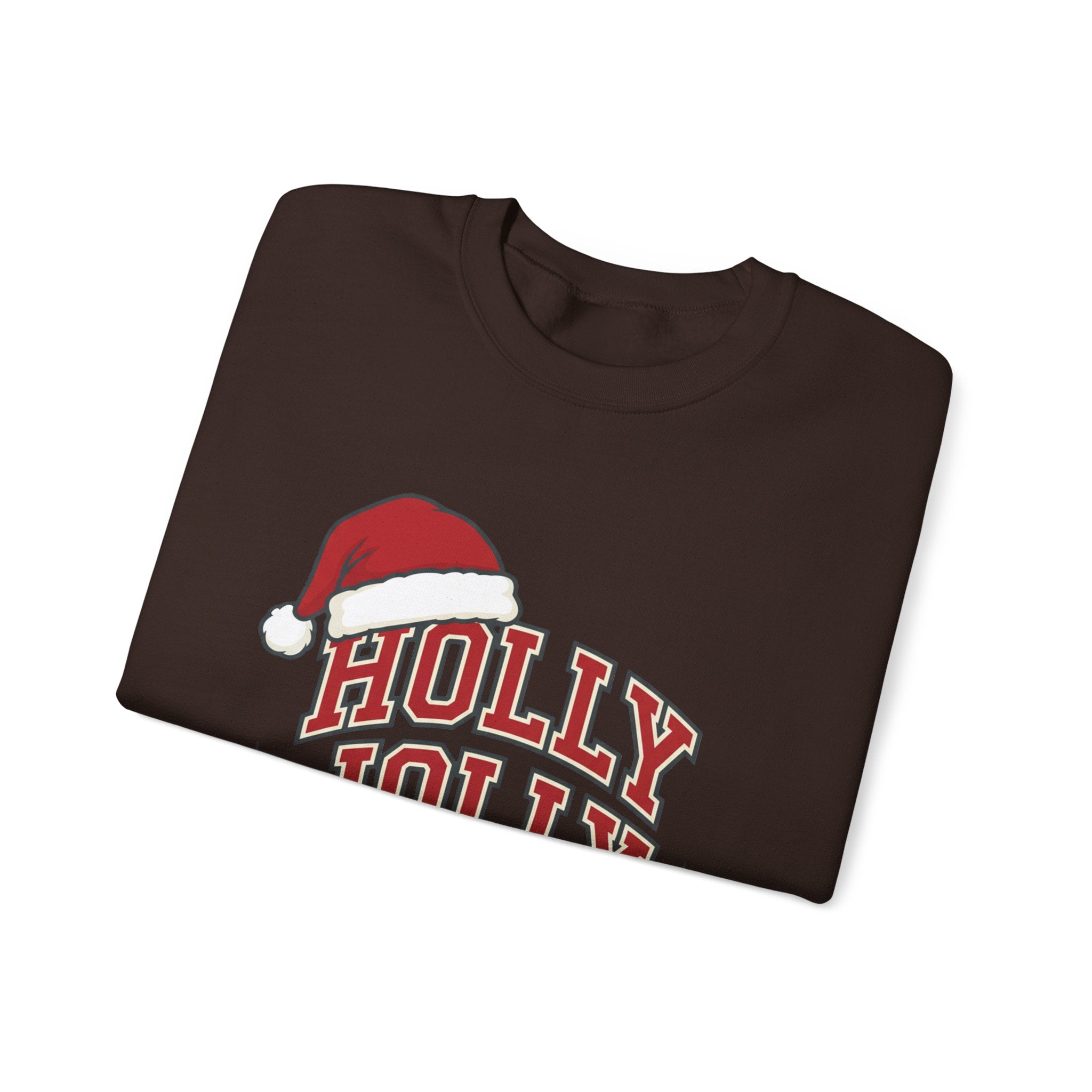 Holly Jolly Santa Hat Sweatshirt | Womens Christmas Sweatshirt