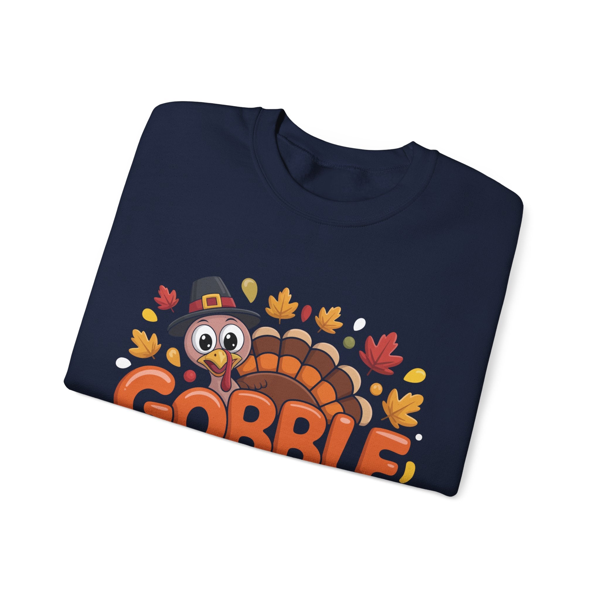 Gobble Gobble Turkey Thanksgiving Sweatshirt Crewneck Pullover Sweatshirt