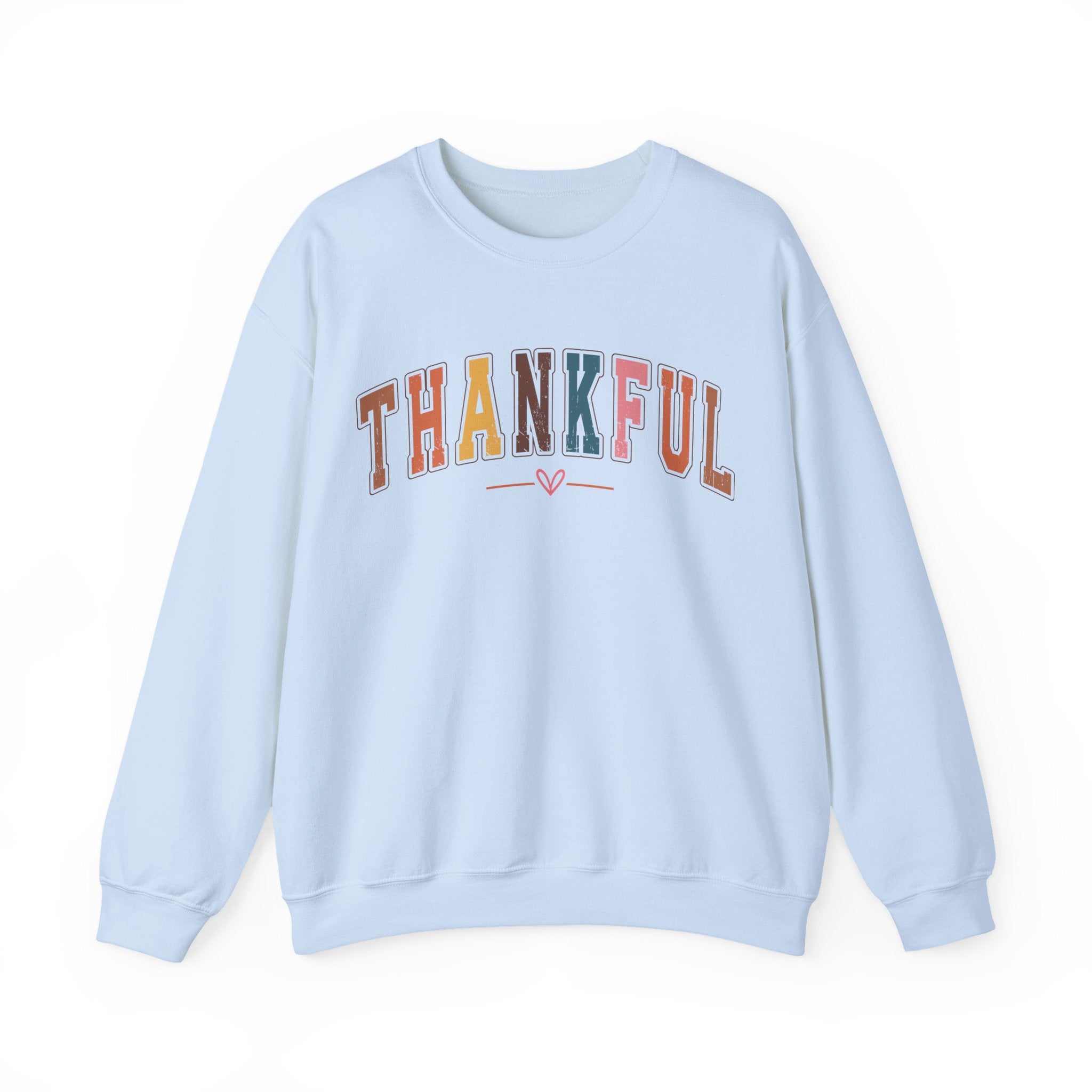 Thankful Multicolor Varsity Sweatshirt