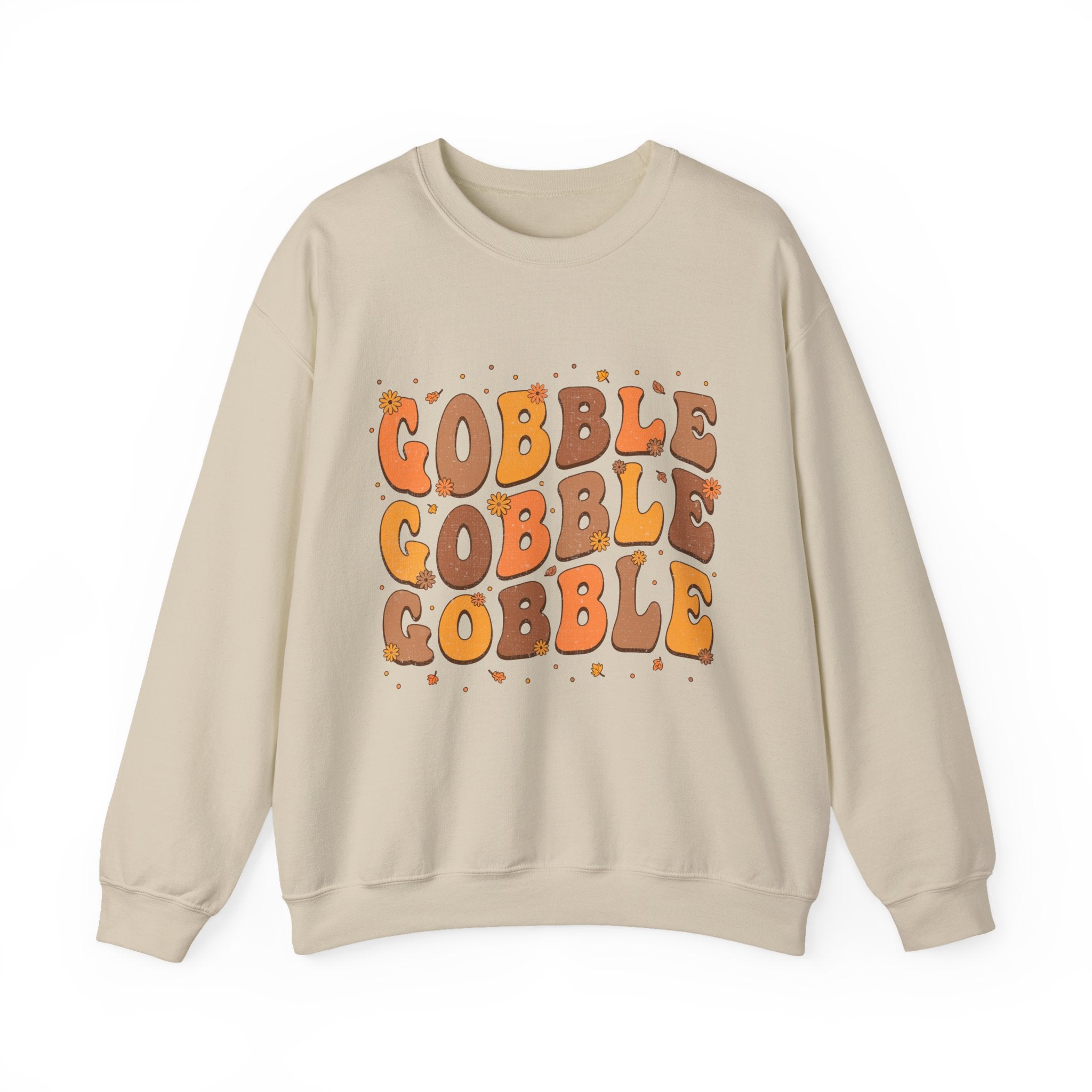 Gobble Gobble Gobble Retro Thanksgiving Sweatshirt