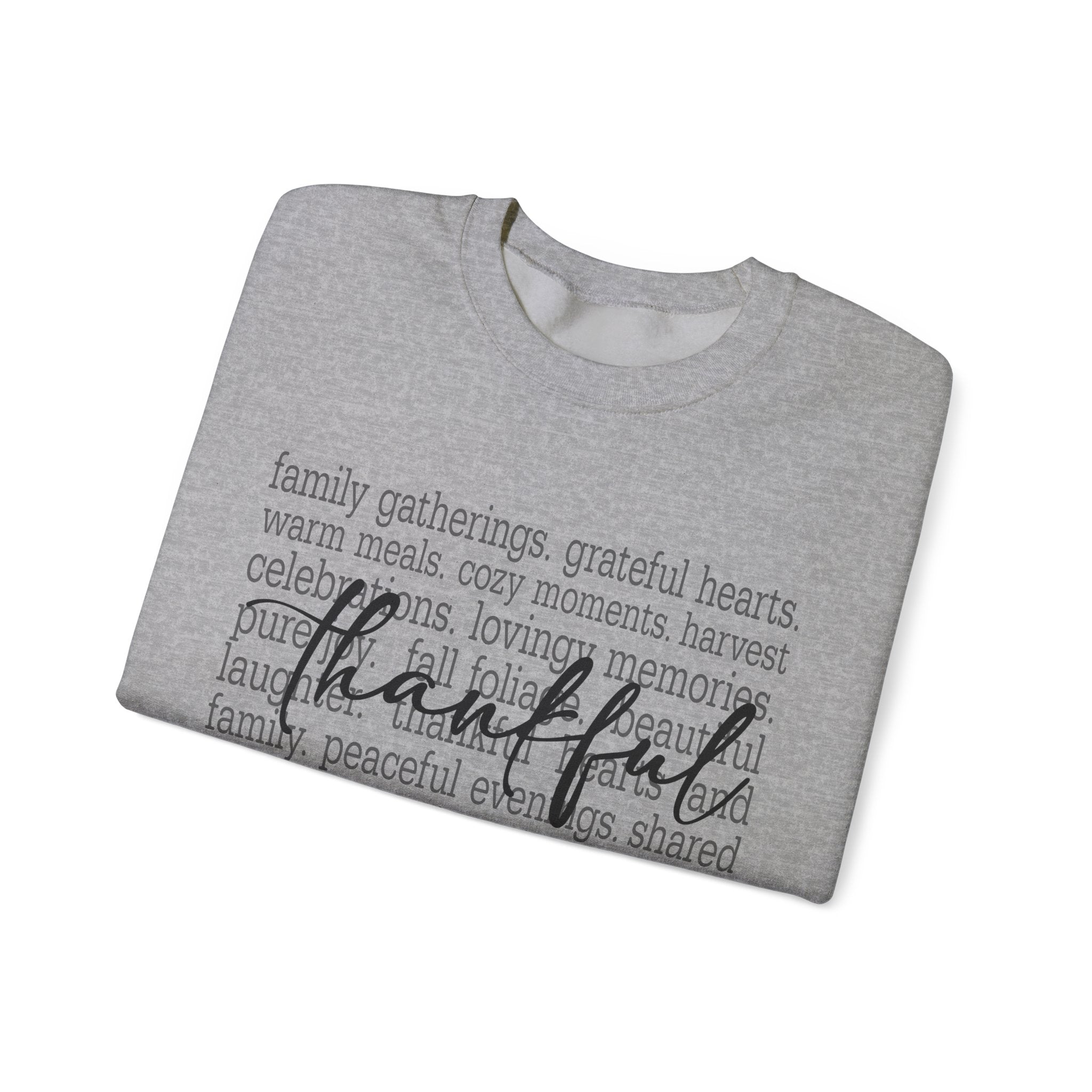 Thankful Gratitude Thanksgiving Womens Sweatshirt