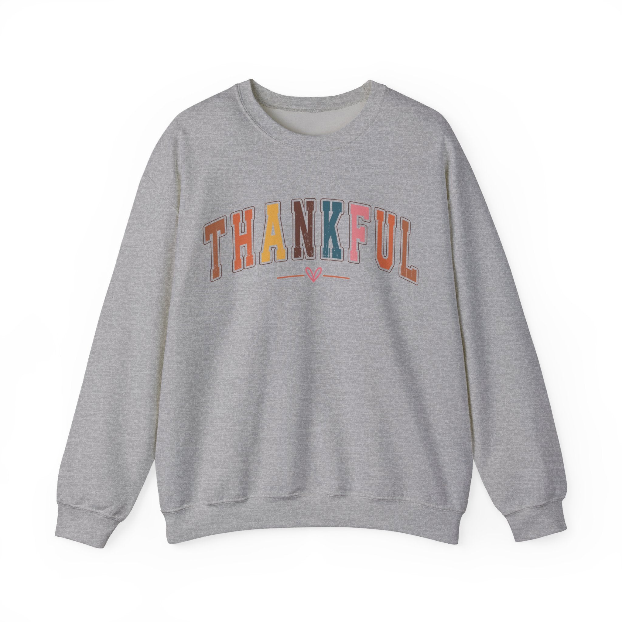 Thankful Multicolor Varsity Sweatshirt