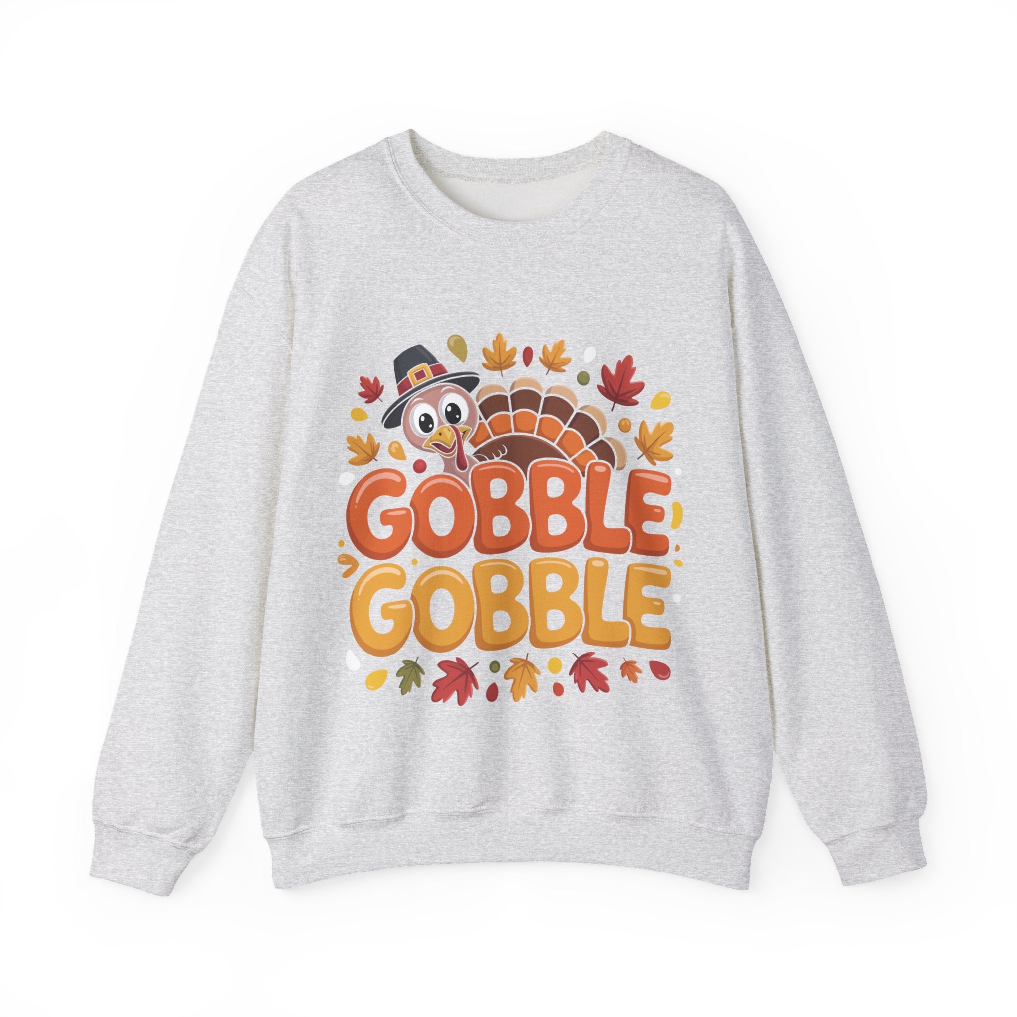 Gobble Gobble Turkey Thanksgiving Sweatshirt Crewneck Pullover Sweatshirt