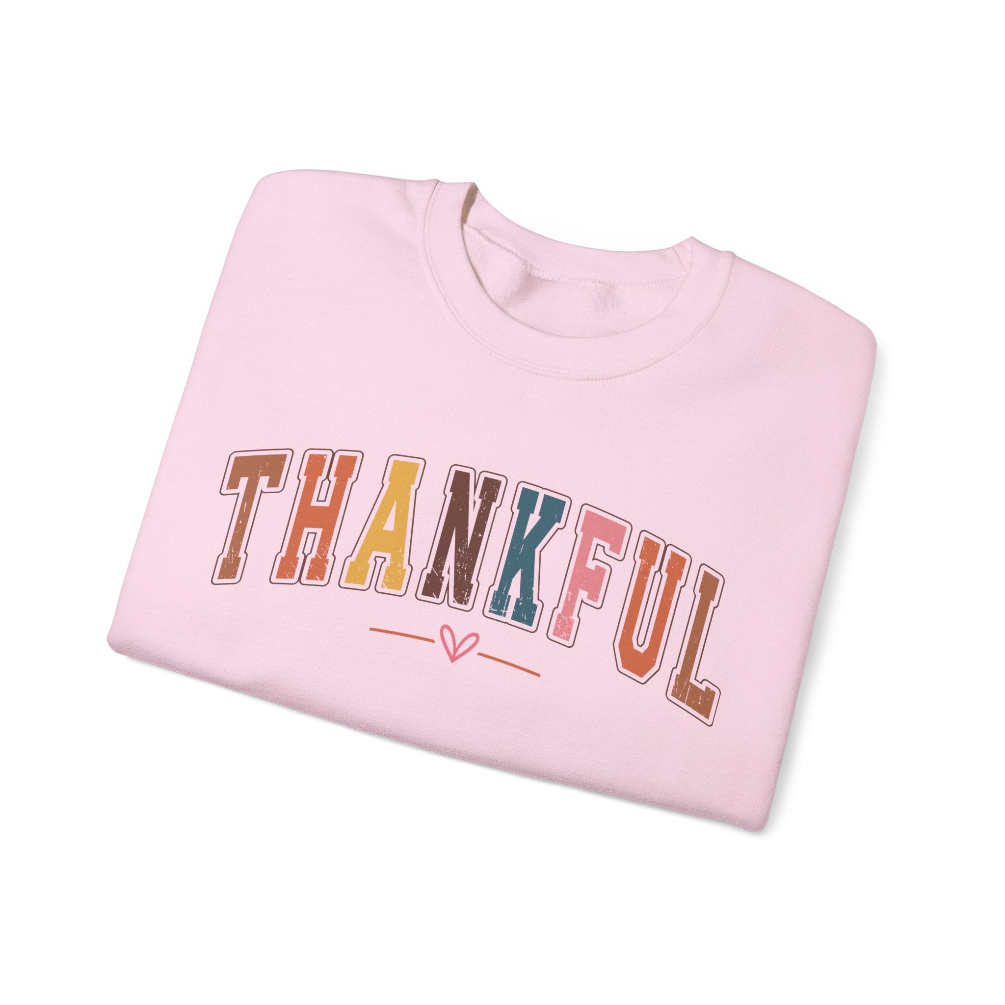 Thankful Multicolor Varsity Sweatshirt