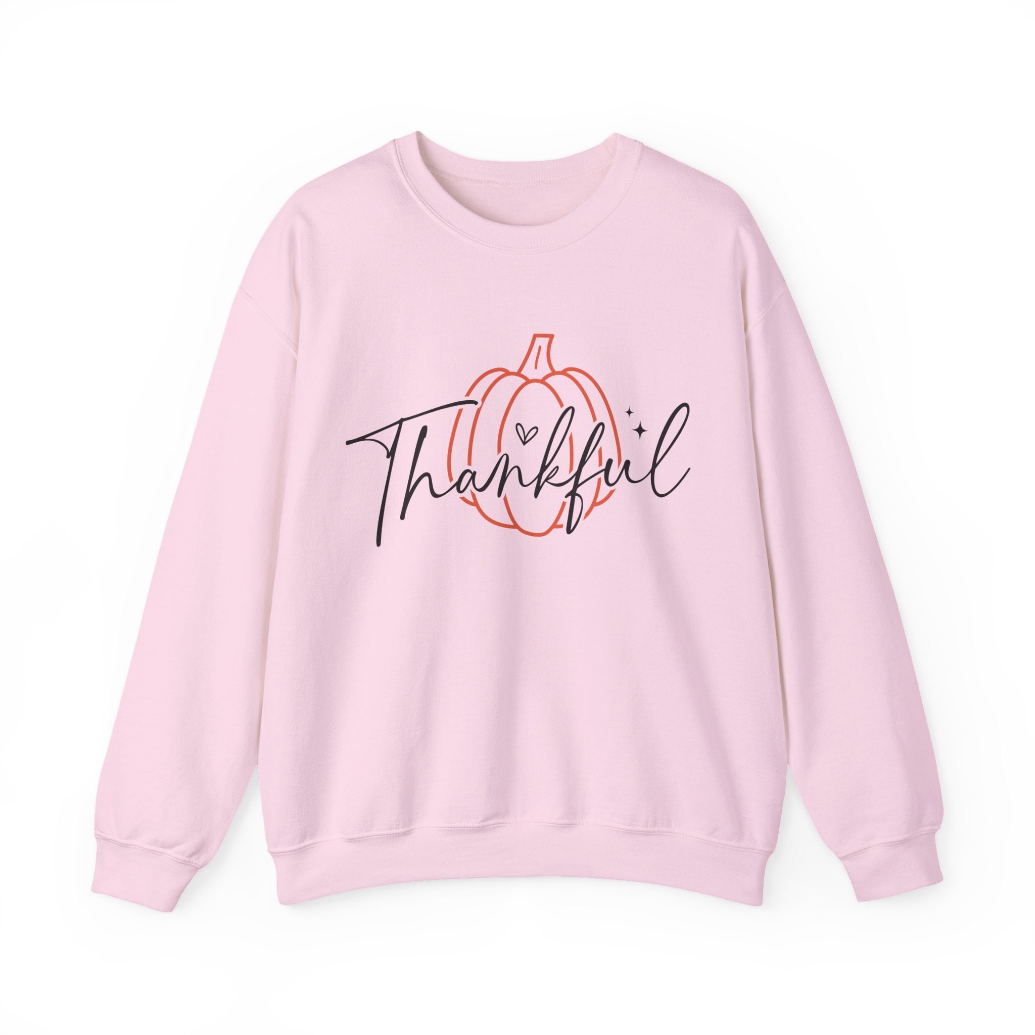 Thankful Pumpkin Womens Thanksgiving Sweatshirt