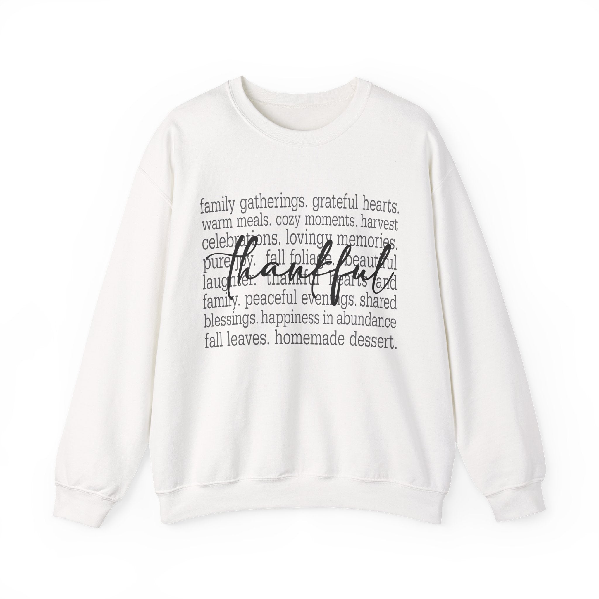 Thankful Gratitude Thanksgiving Womens Sweatshirt