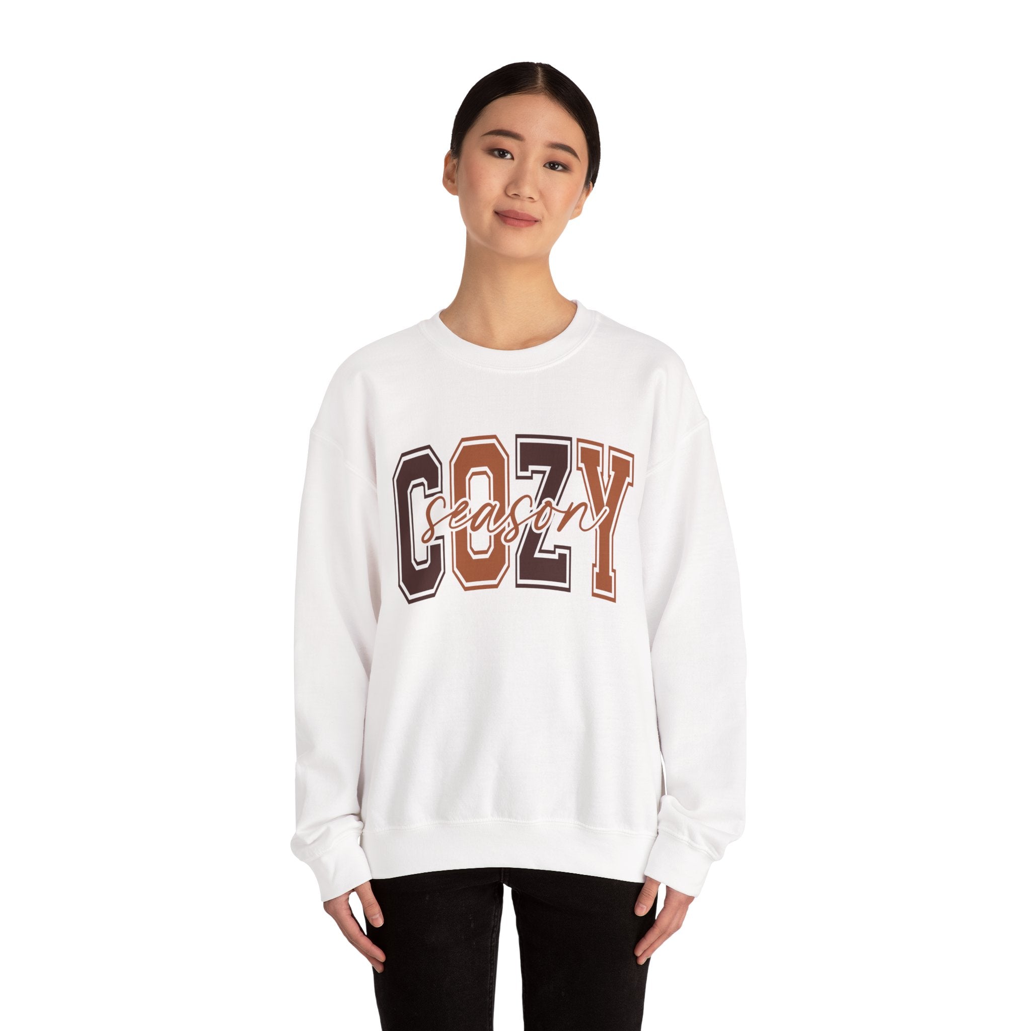 Cozy Season Varsity Womens Sweatshirt