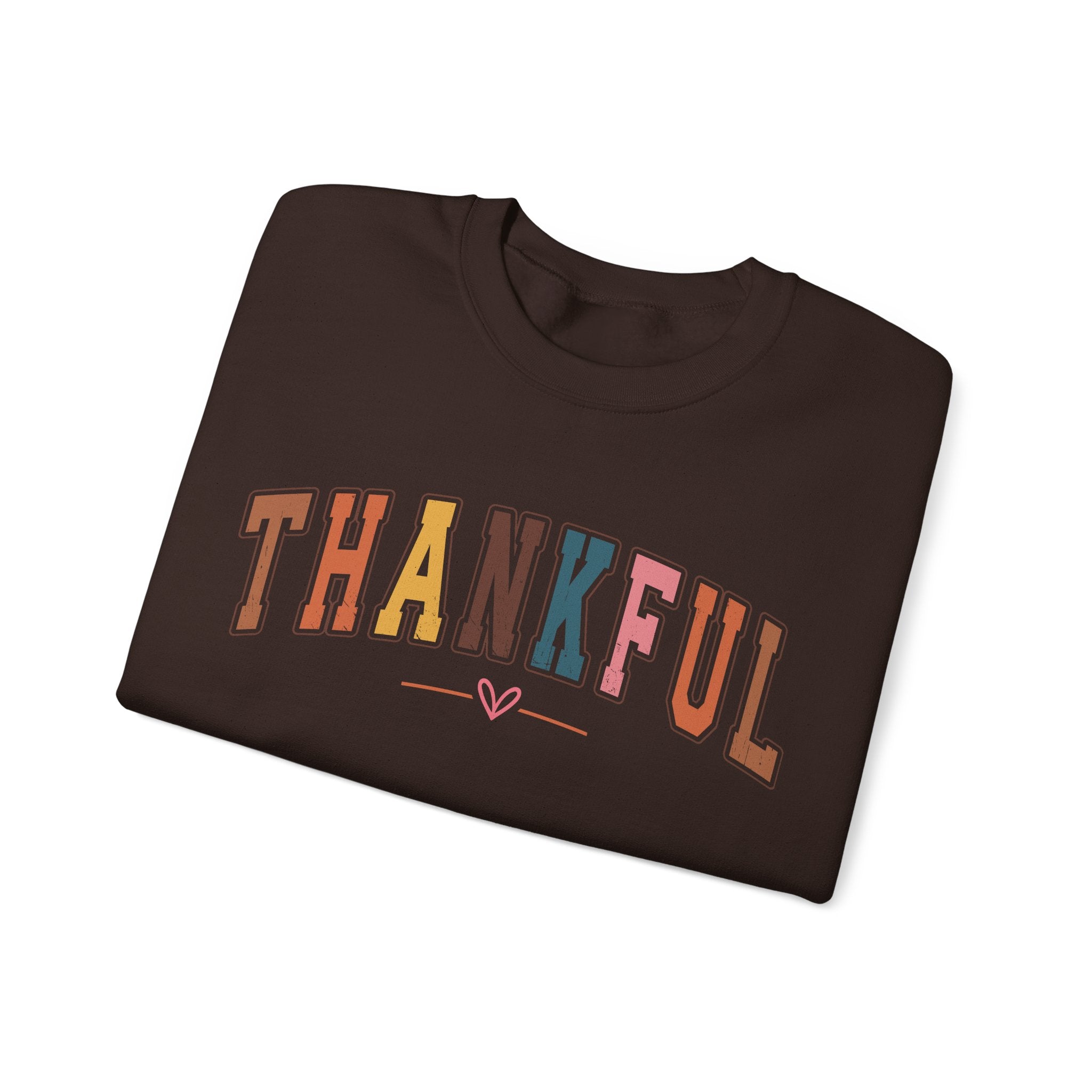 Thankful Multicolor Varsity Sweatshirt