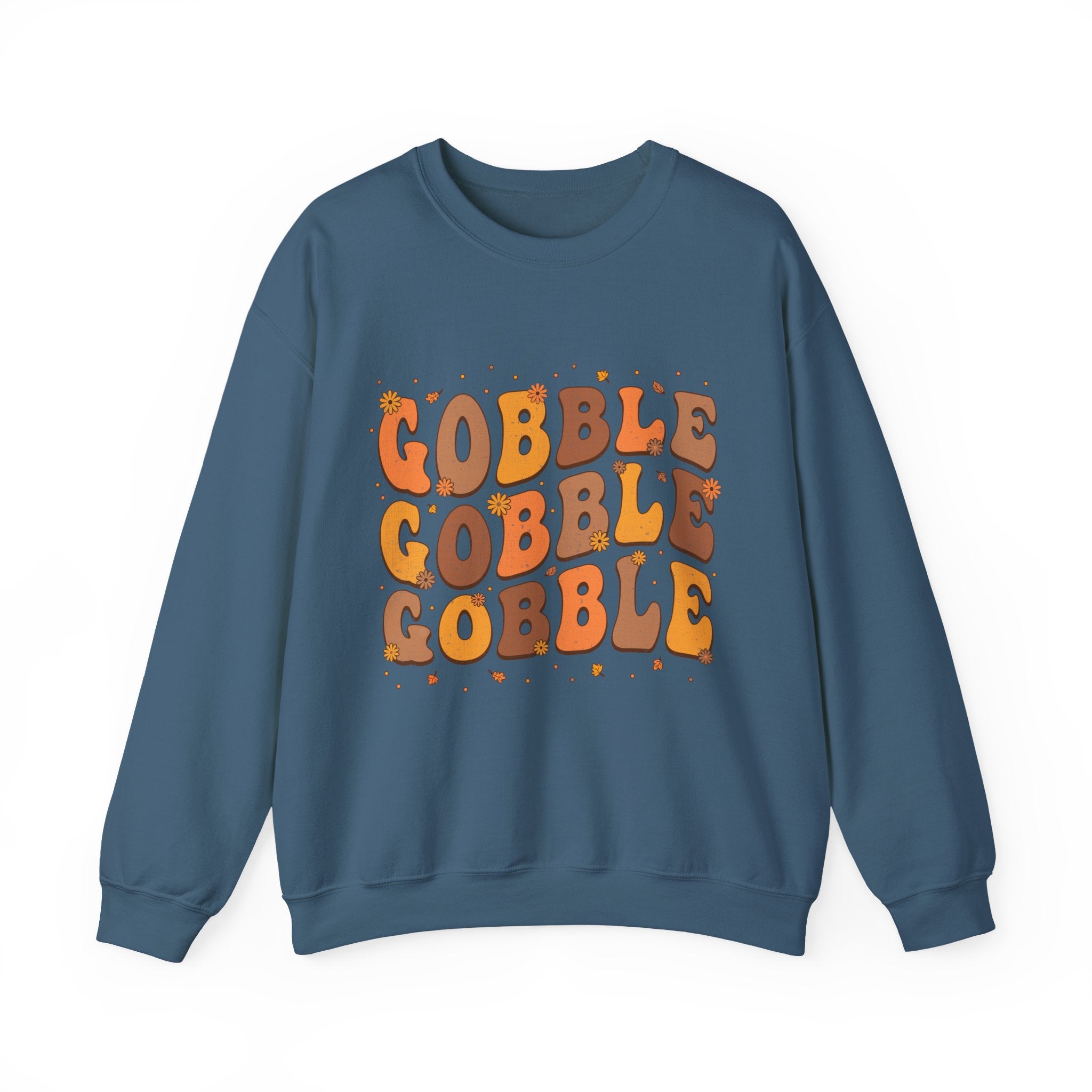 Gobble Gobble Gobble Retro Thanksgiving Sweatshirt