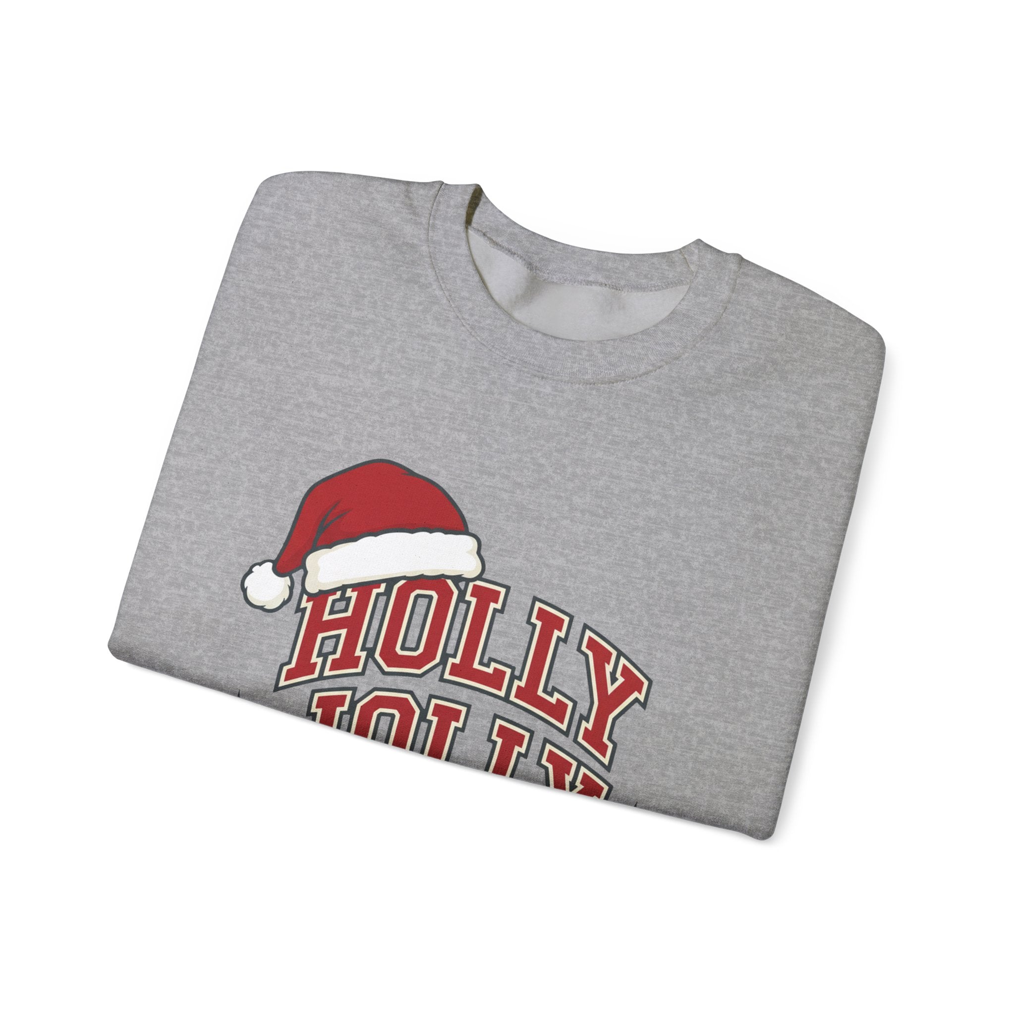 Holly Jolly Santa Hat Sweatshirt | Womens Christmas Sweatshirt