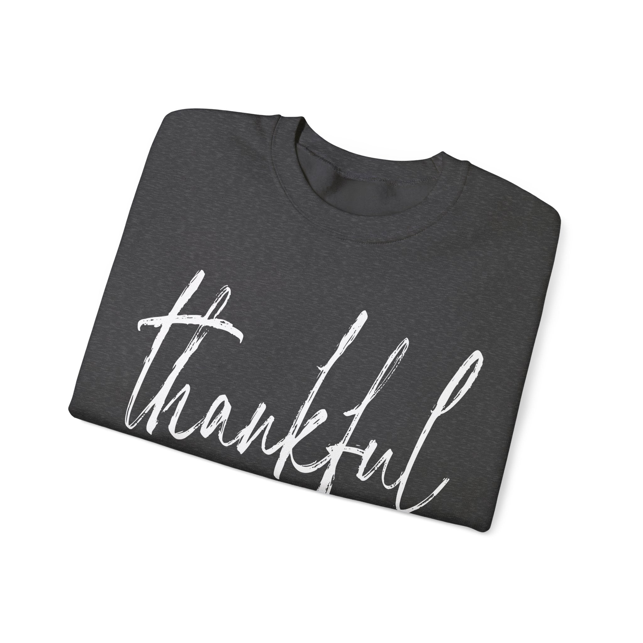 Thankful Always Thanksgiving Crewneck Womens Sweatshirt