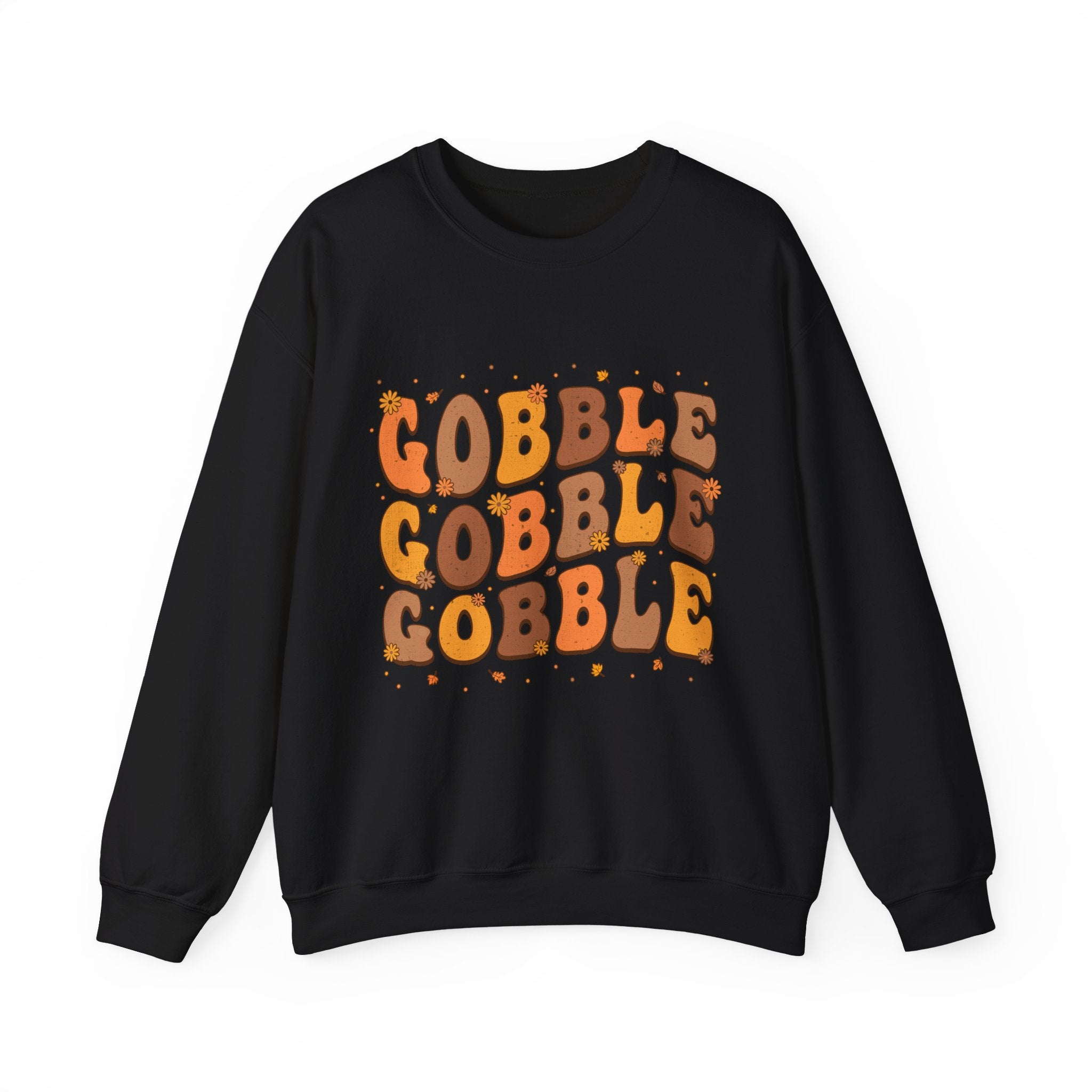 Gobble Gobble Gobble Retro Thanksgiving Sweatshirt