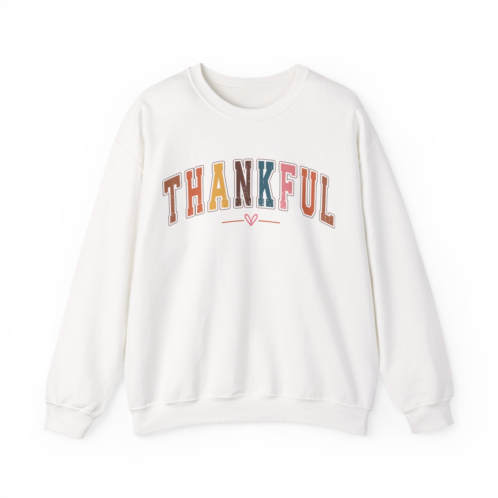 Thankful Multicolor Varsity Sweatshirt