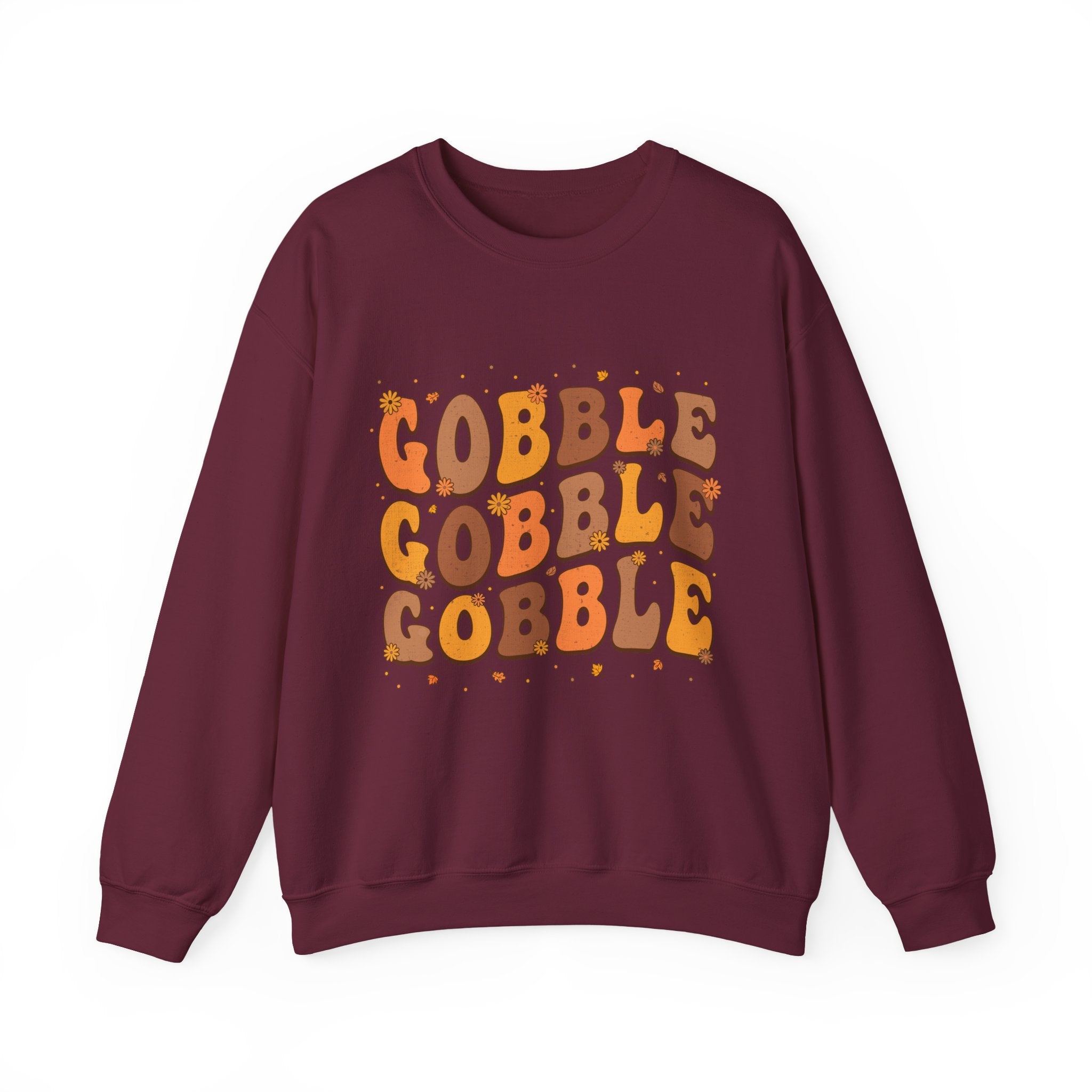 Gobble Gobble Gobble Retro Thanksgiving Sweatshirt