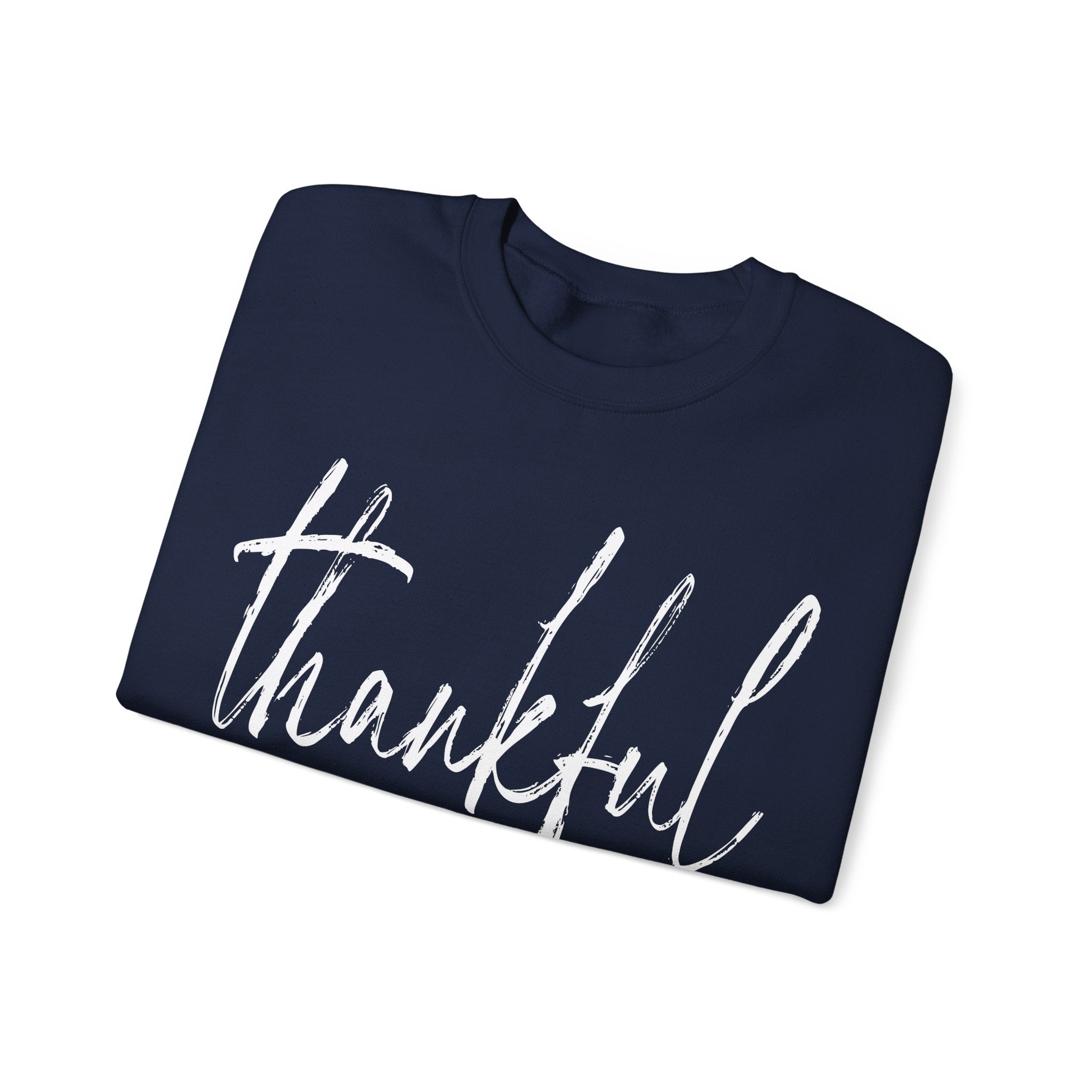 Thankful Always Thanksgiving Crewneck Womens Sweatshirt