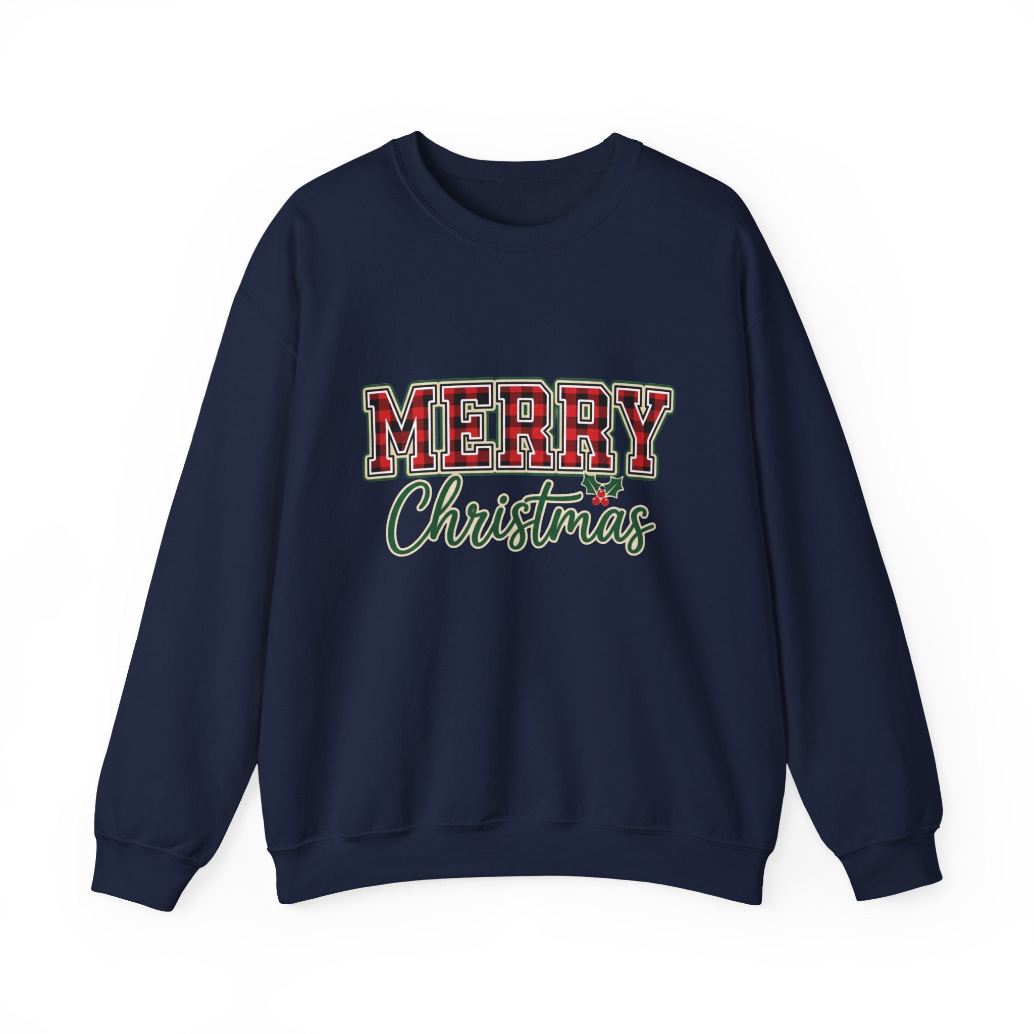 Classic Merry Christmas Womens Christmas Sweatshirt | Holiday Sweater for Women