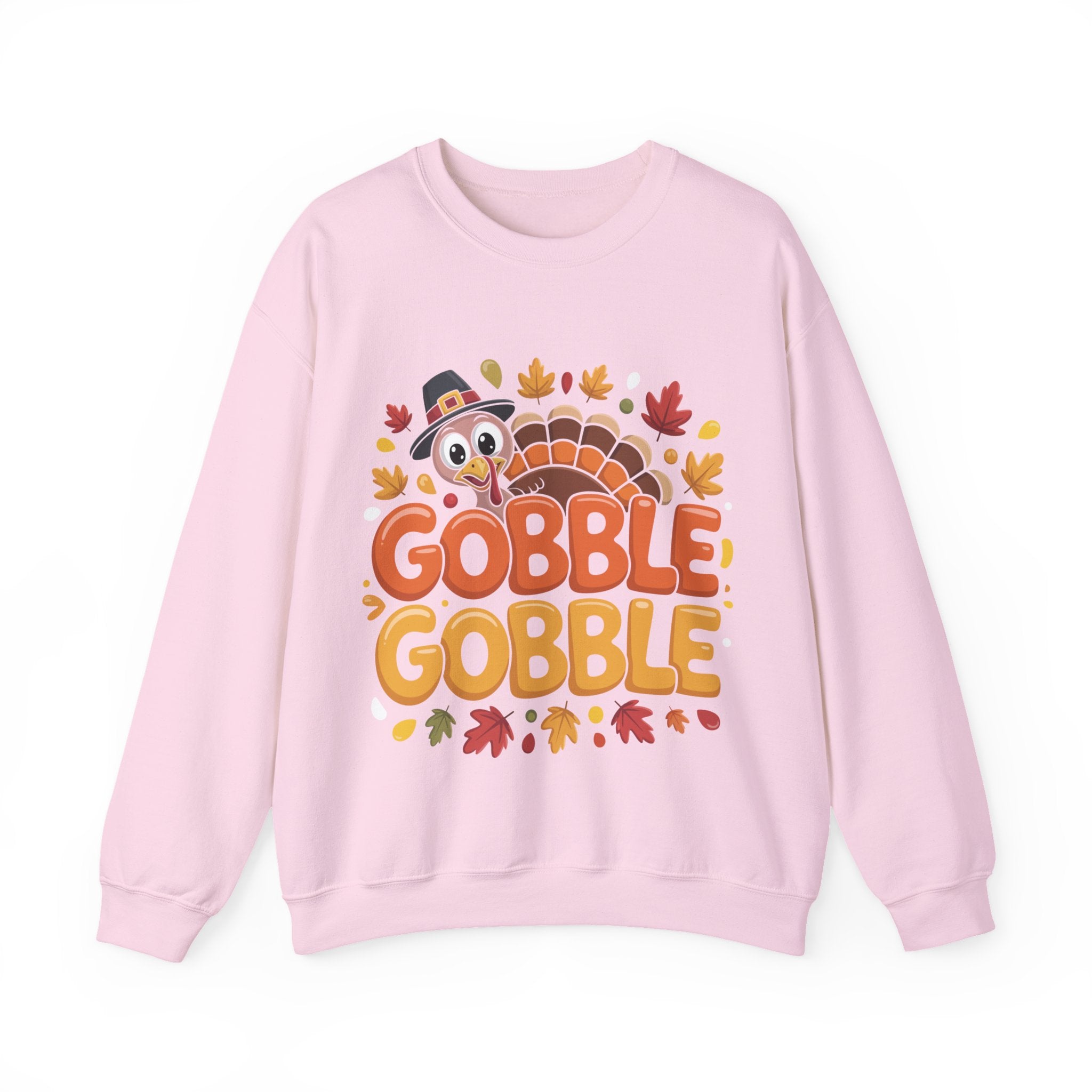 Gobble Gobble Turkey Thanksgiving Sweatshirt Crewneck Pullover Sweatshirt
