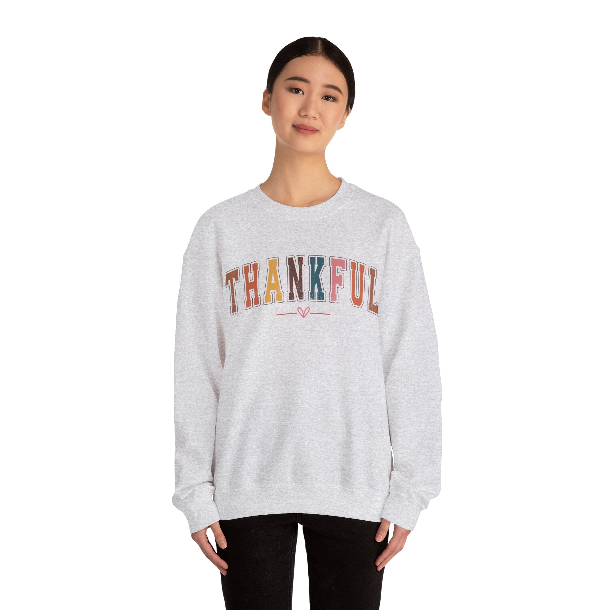 Thankful Multicolor Varsity Sweatshirt