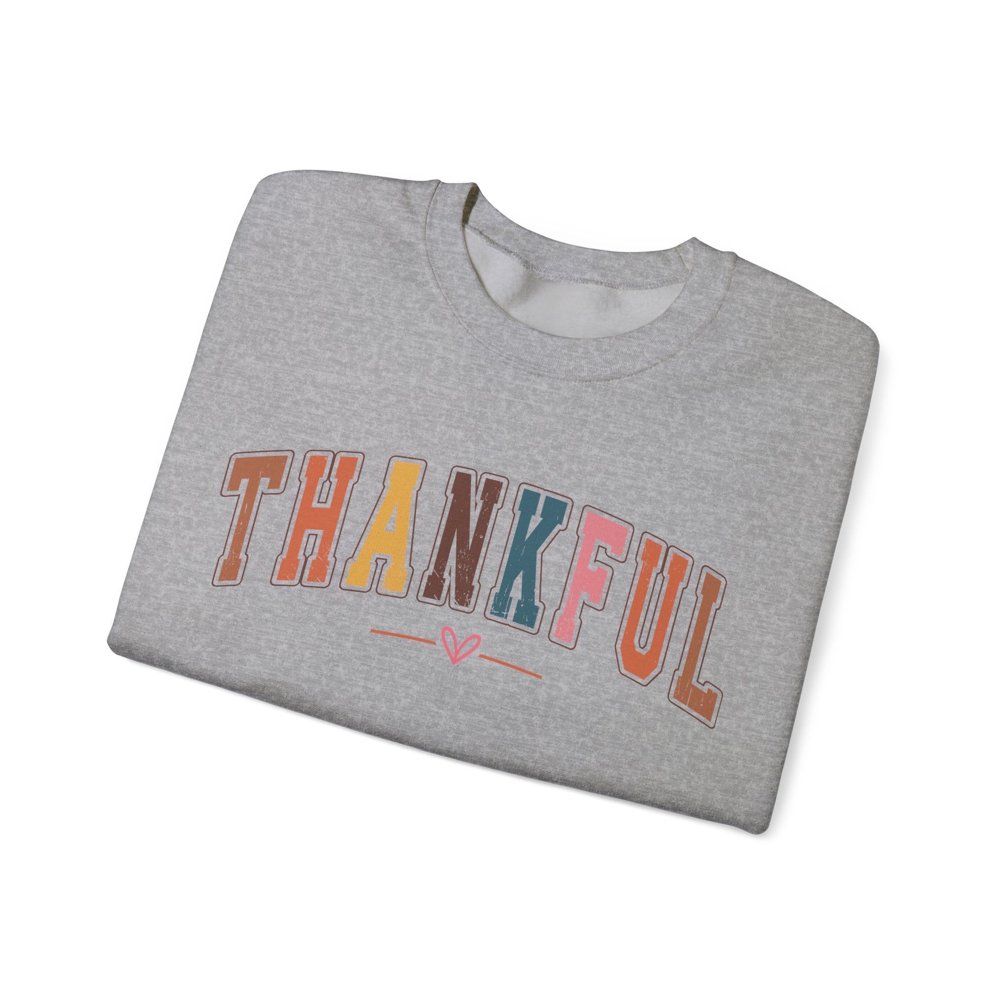 Thankful Multicolor Varsity Sweatshirt