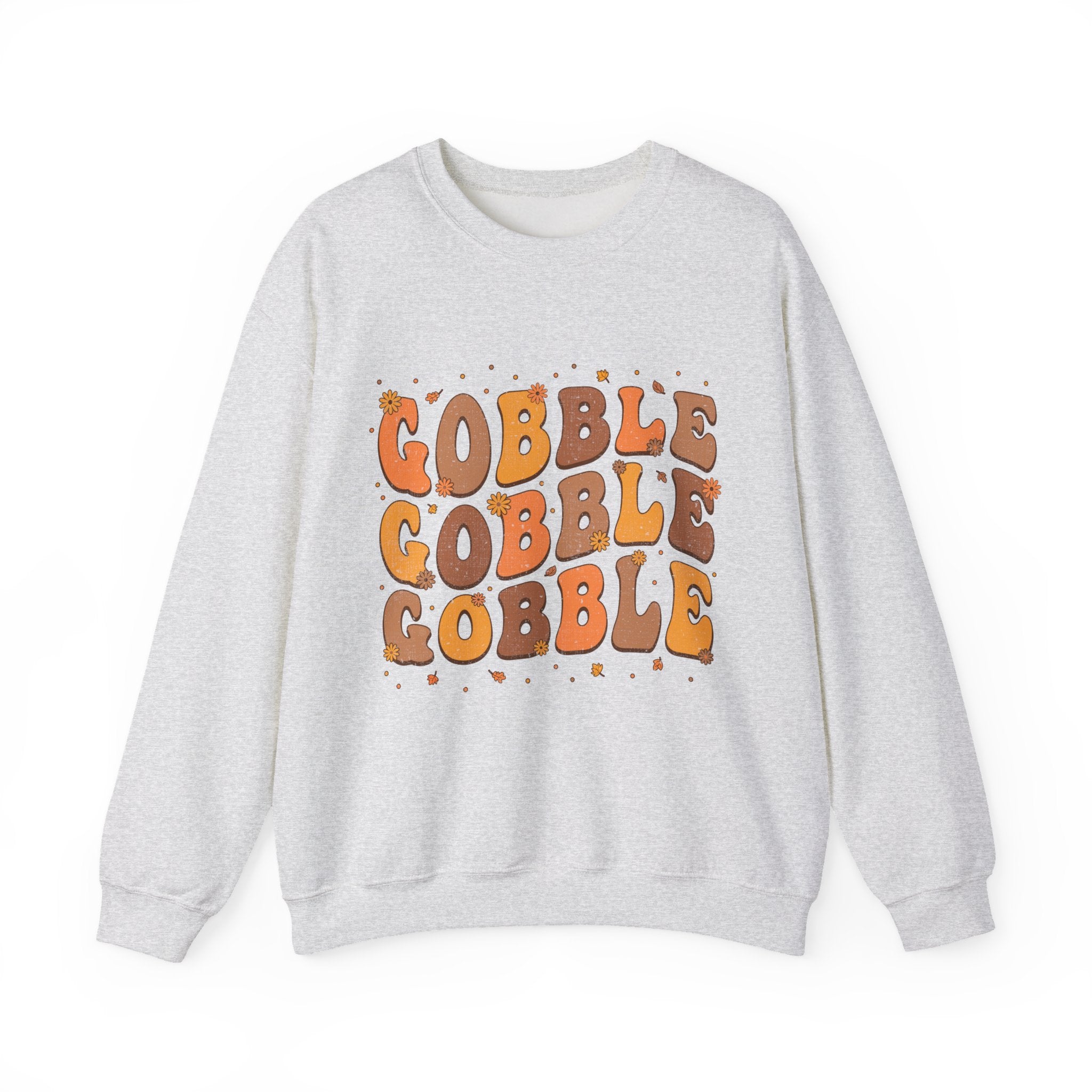 Gobble Gobble Gobble Retro Thanksgiving Sweatshirt