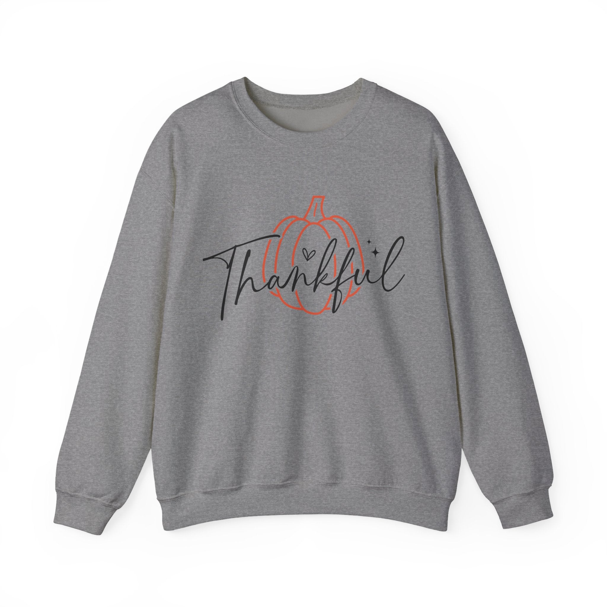Thankful Pumpkin Womens Thanksgiving Sweatshirt