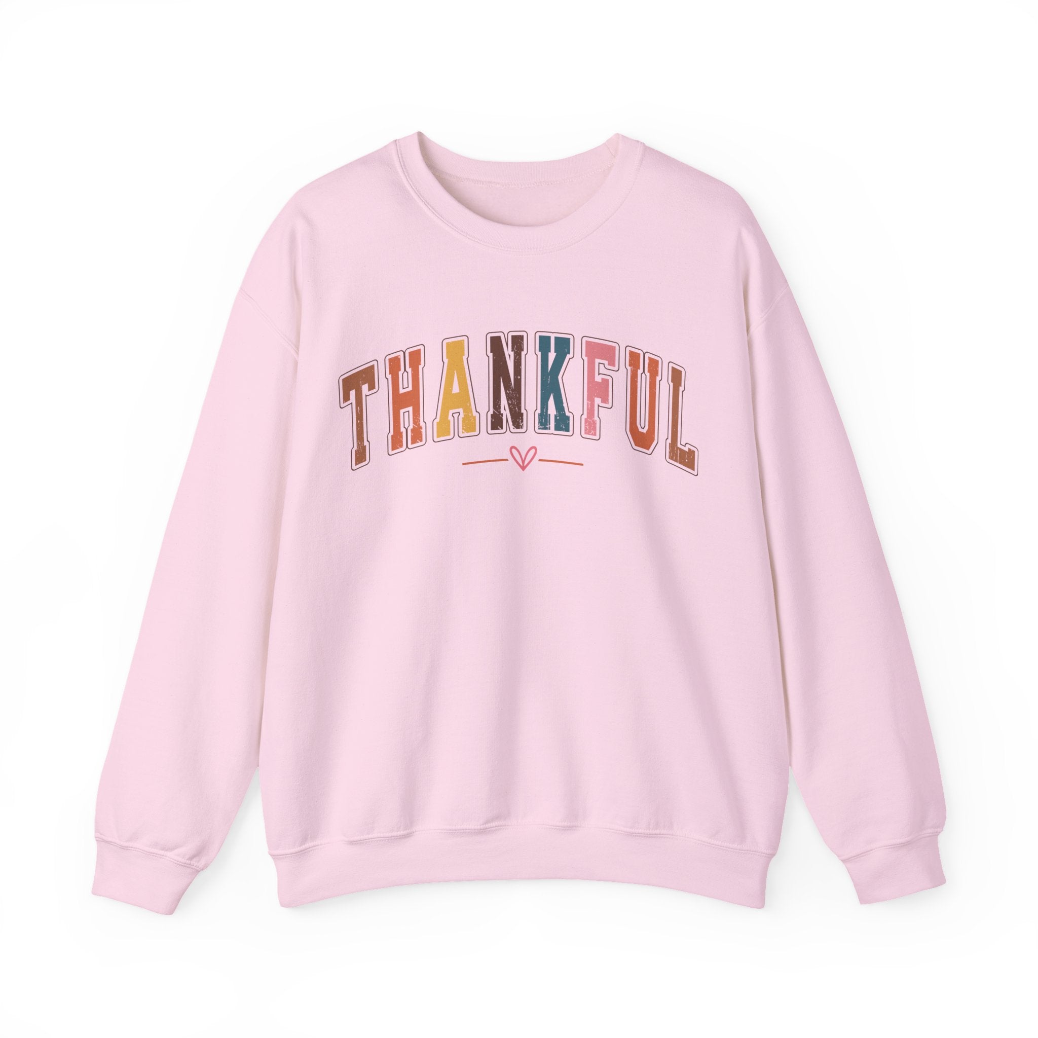 Thankful Multicolor Varsity Sweatshirt