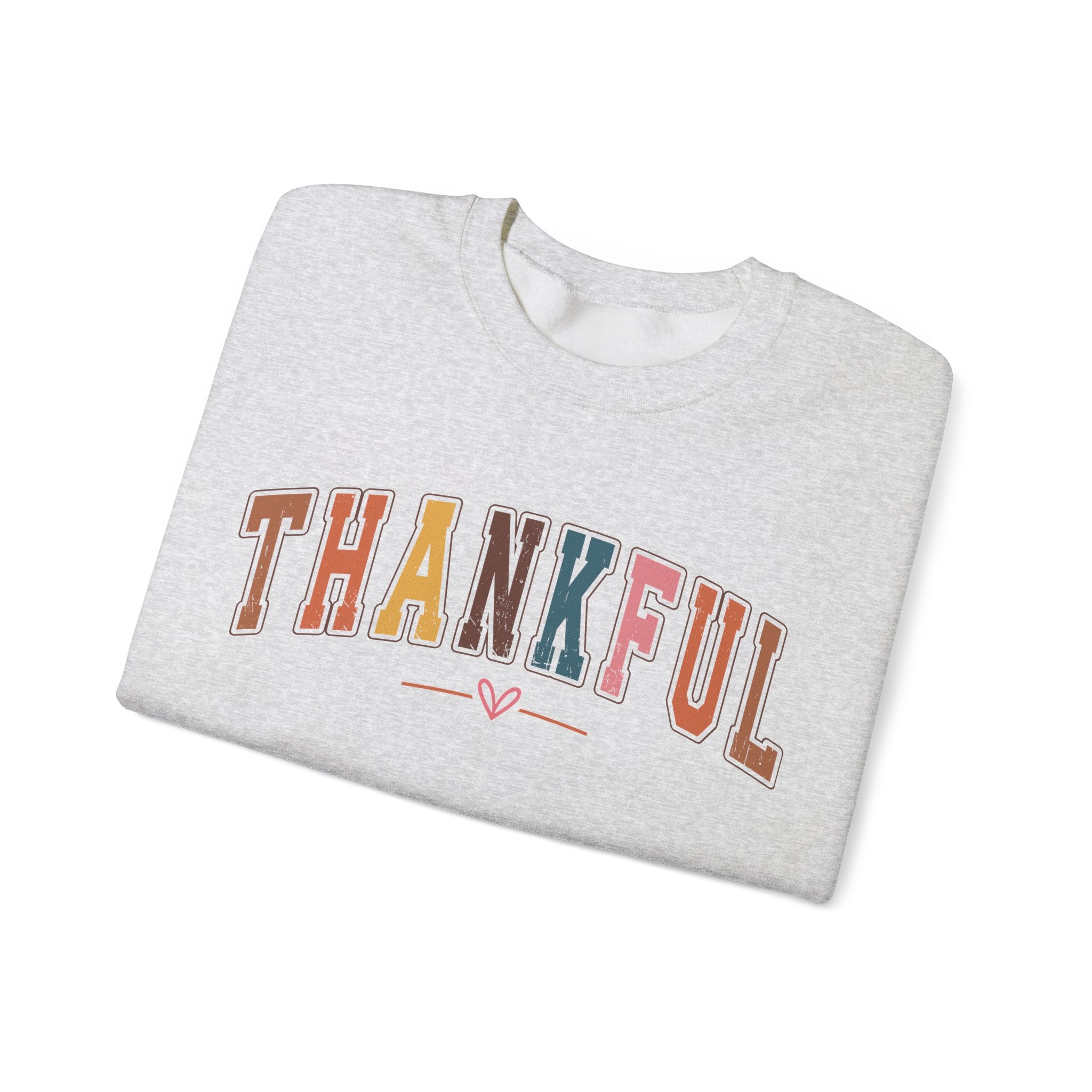 Thankful Multicolor Varsity Sweatshirt