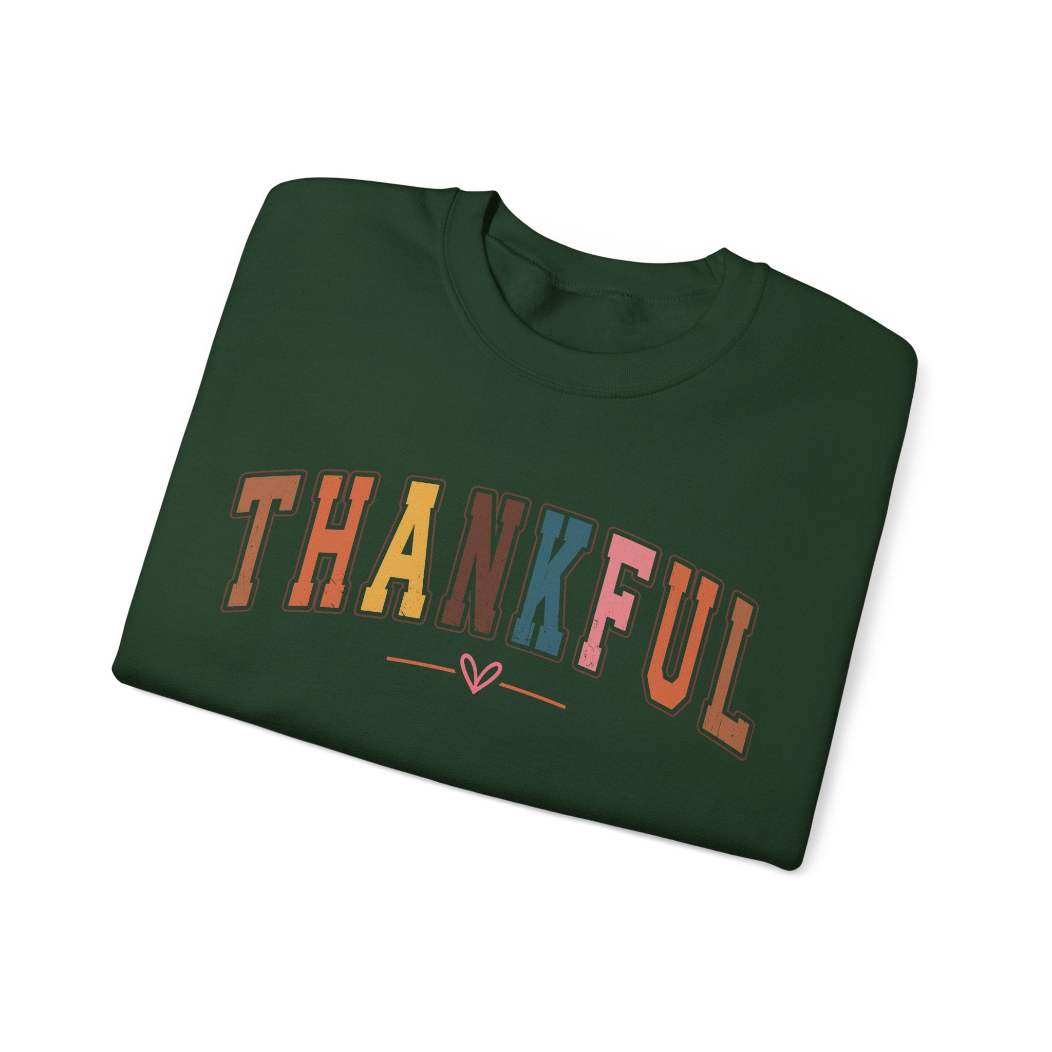 Thankful Multicolor Varsity Sweatshirt