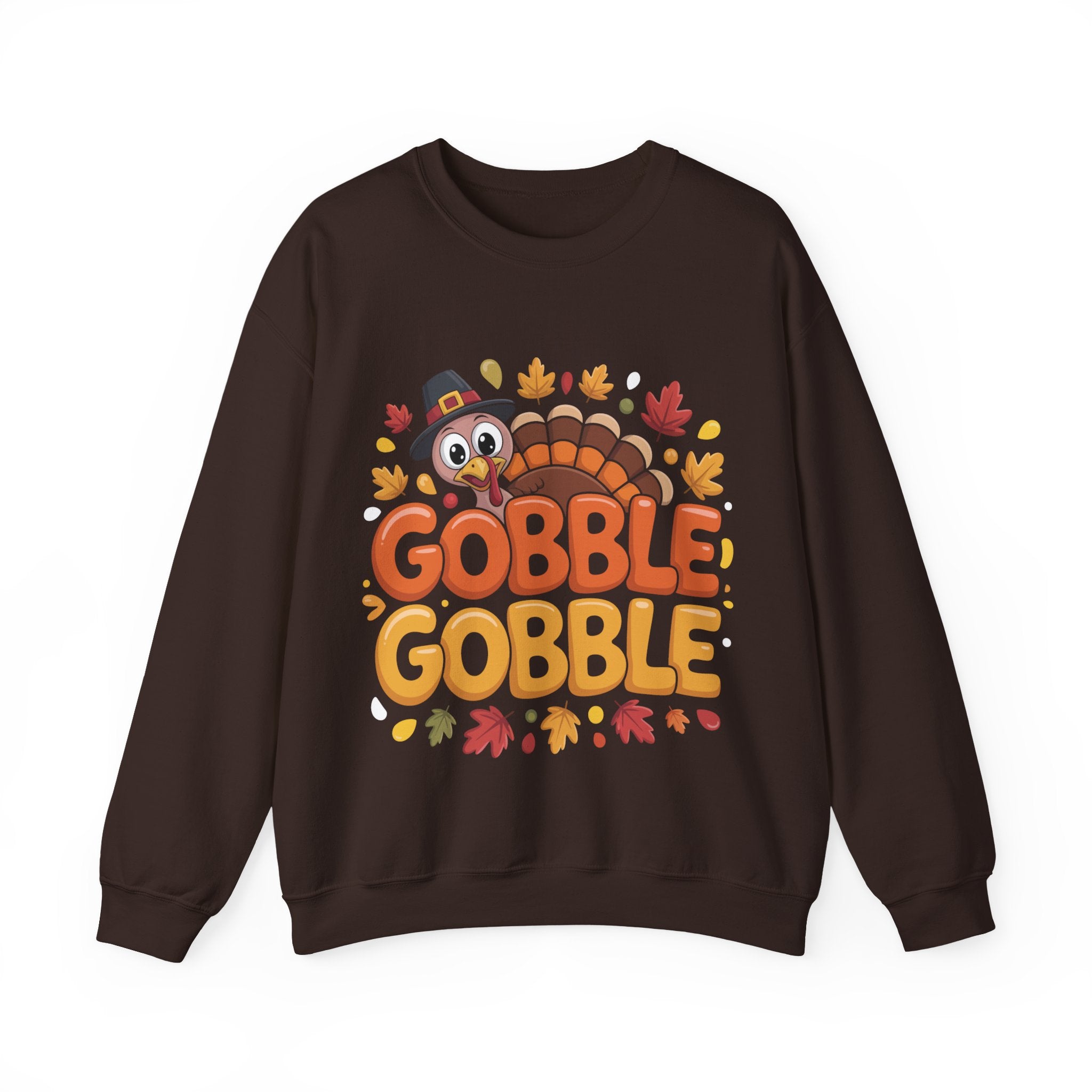Gobble Gobble Turkey Thanksgiving Sweatshirt Crewneck Pullover Sweatshirt