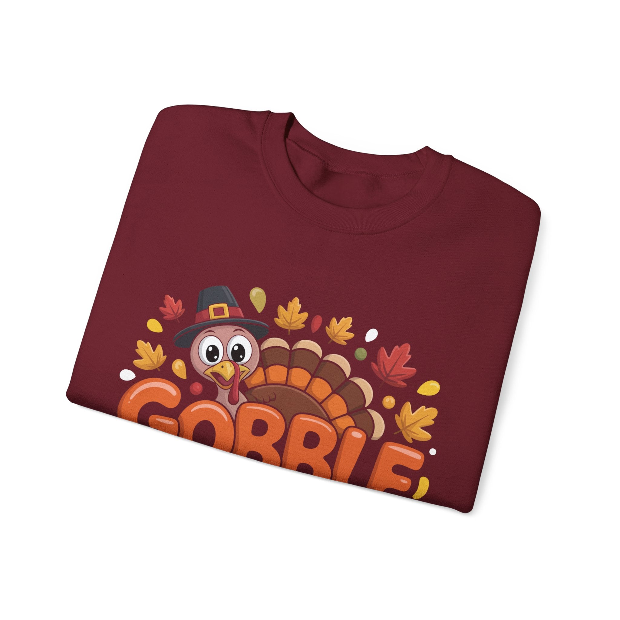 Gobble Gobble Turkey Thanksgiving Sweatshirt Crewneck Pullover Sweatshirt