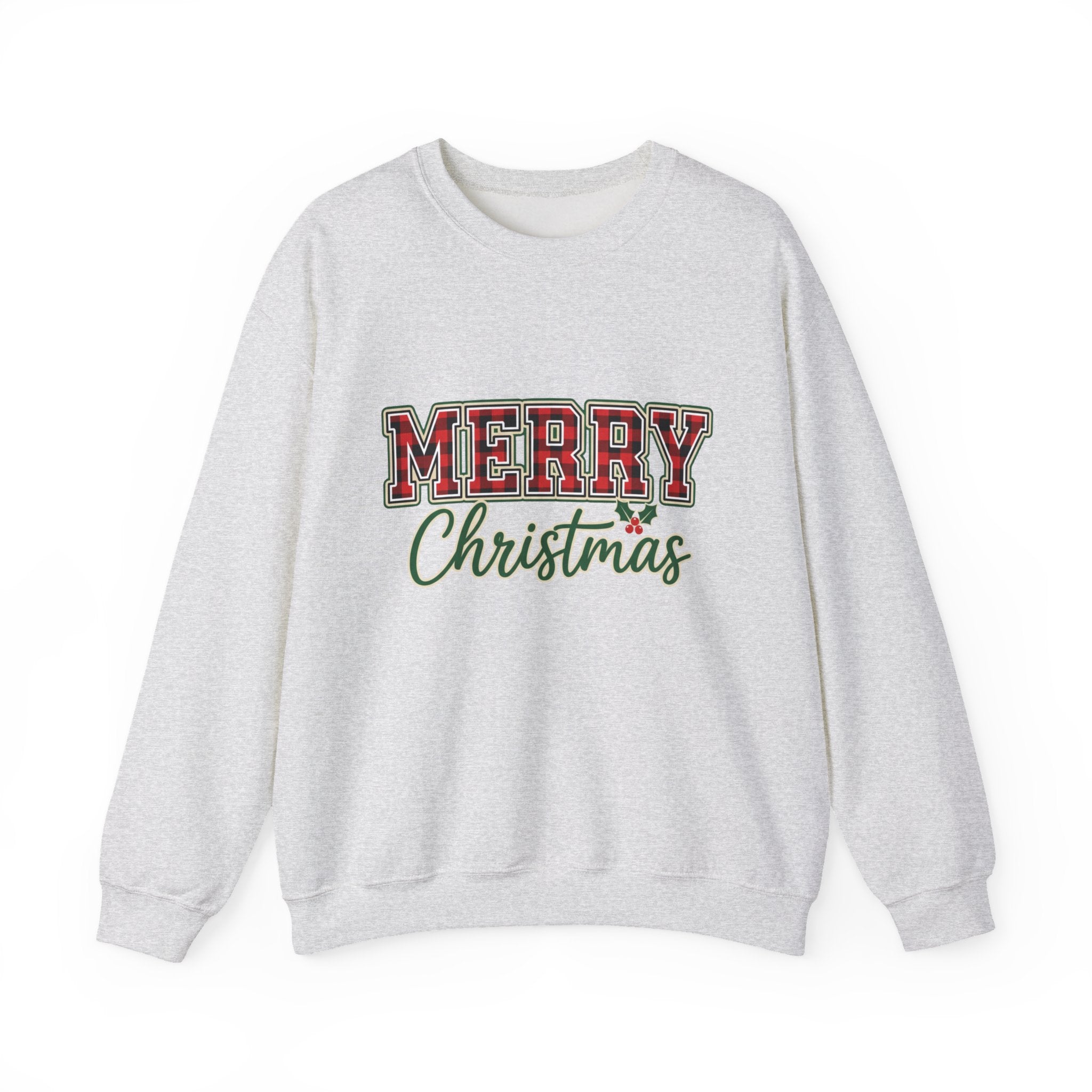 Classic Merry Christmas Womens Christmas Sweatshirt | Holiday Sweater for Women