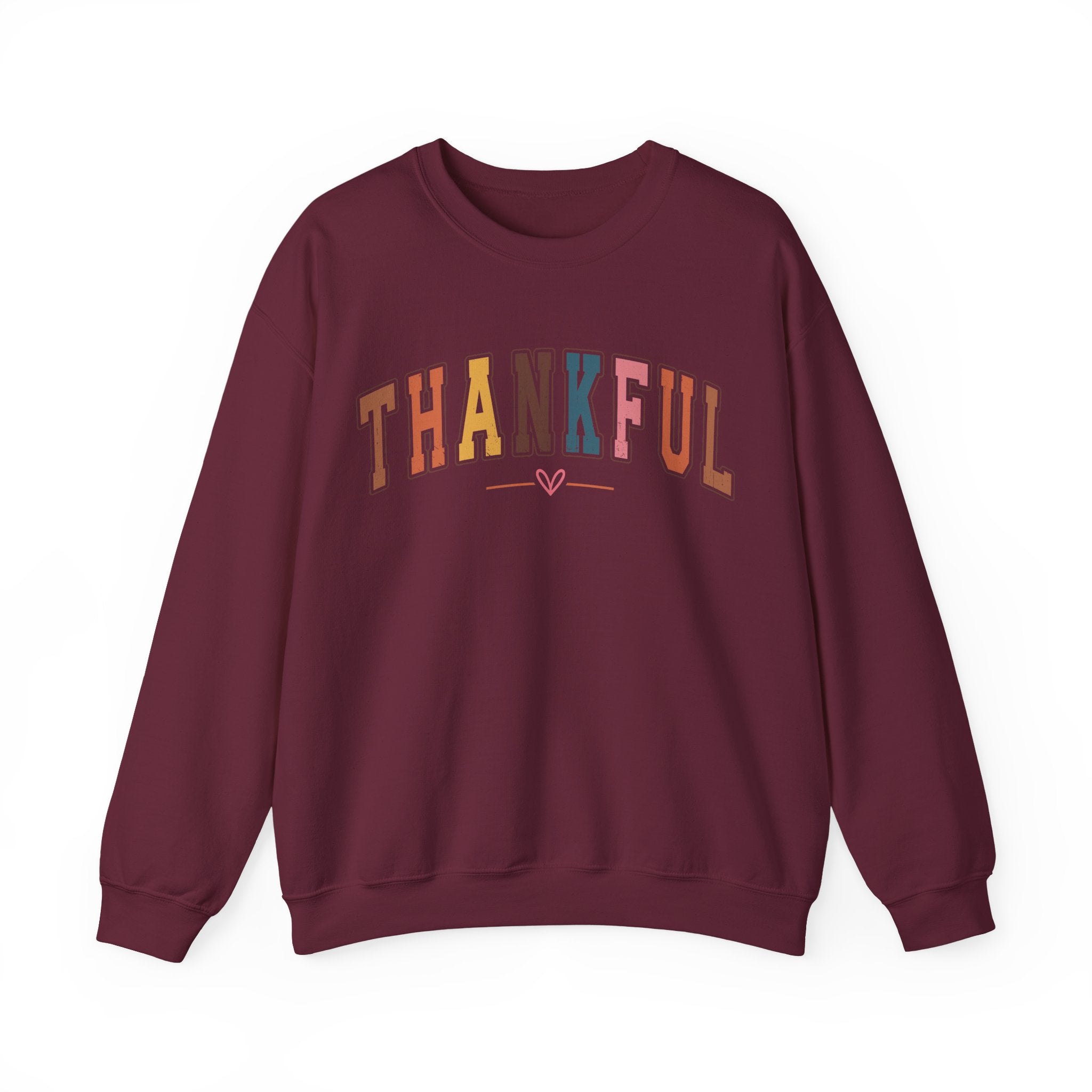 Thankful Multicolor Varsity Sweatshirt