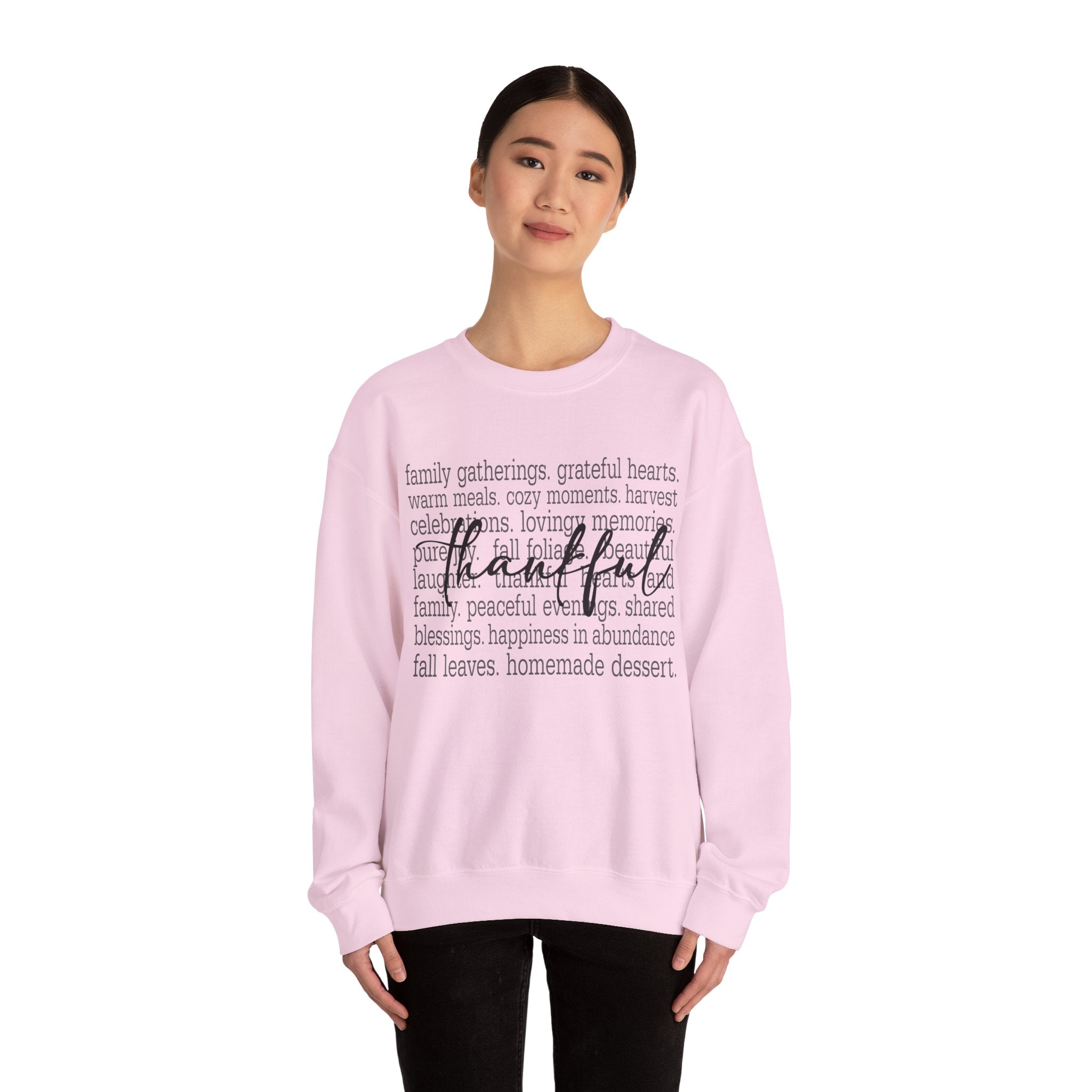 Thankful Gratitude Thanksgiving Womens Sweatshirt