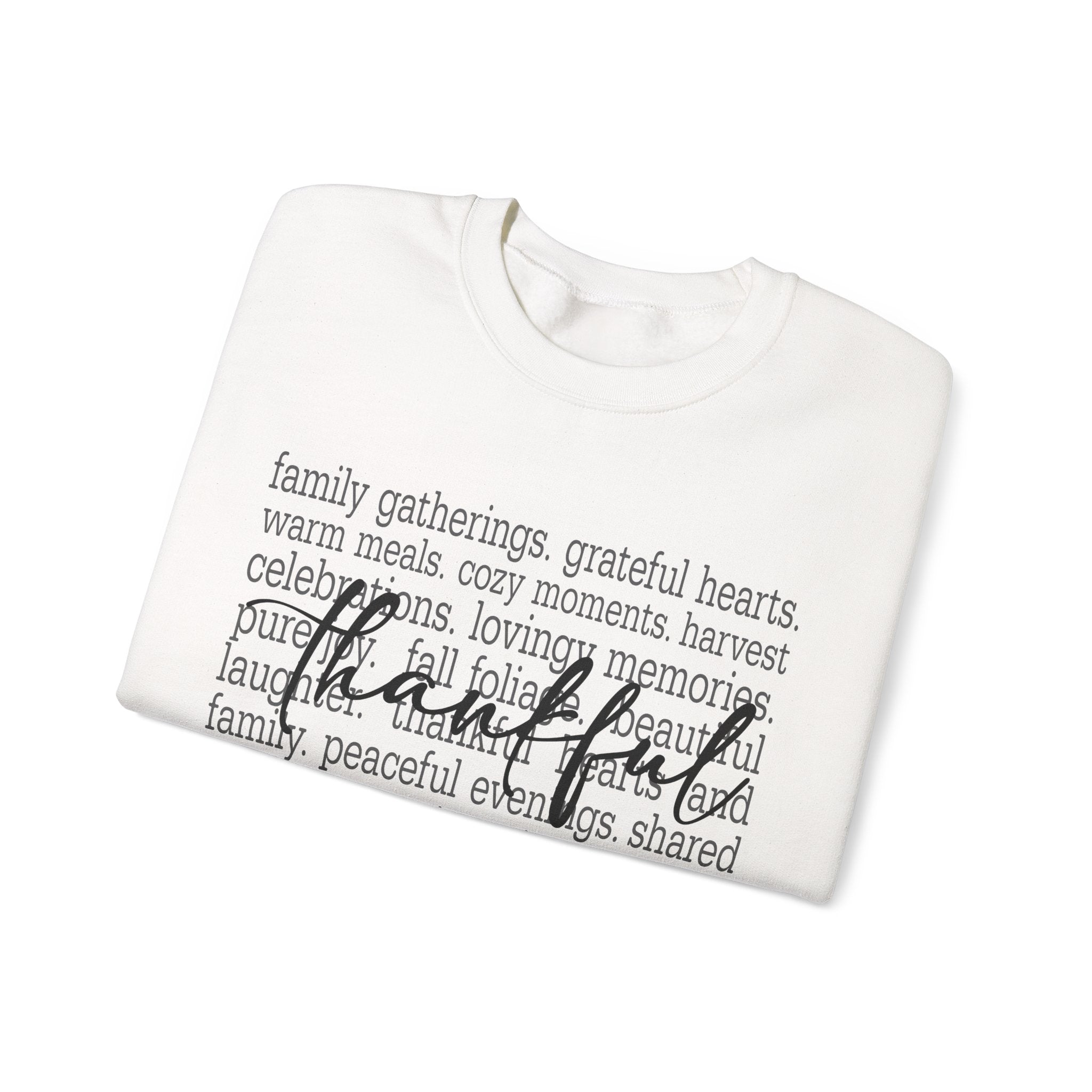 Thankful Gratitude Thanksgiving Womens Sweatshirt