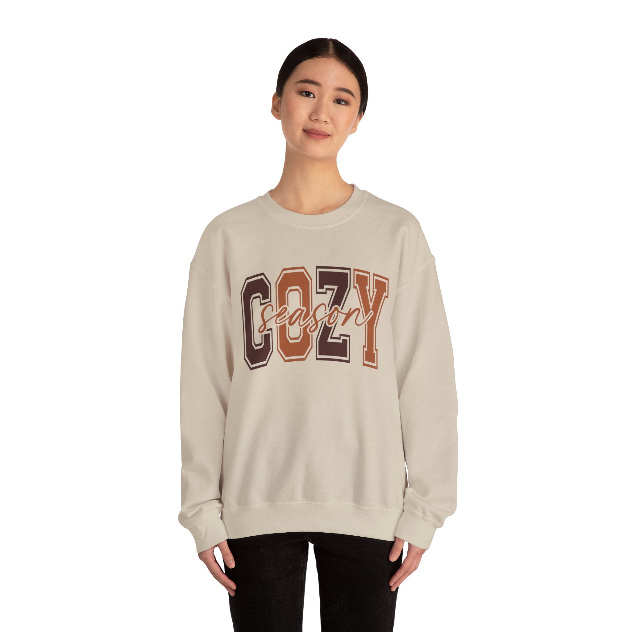 Cozy Season Varsity Womens Sweatshirt