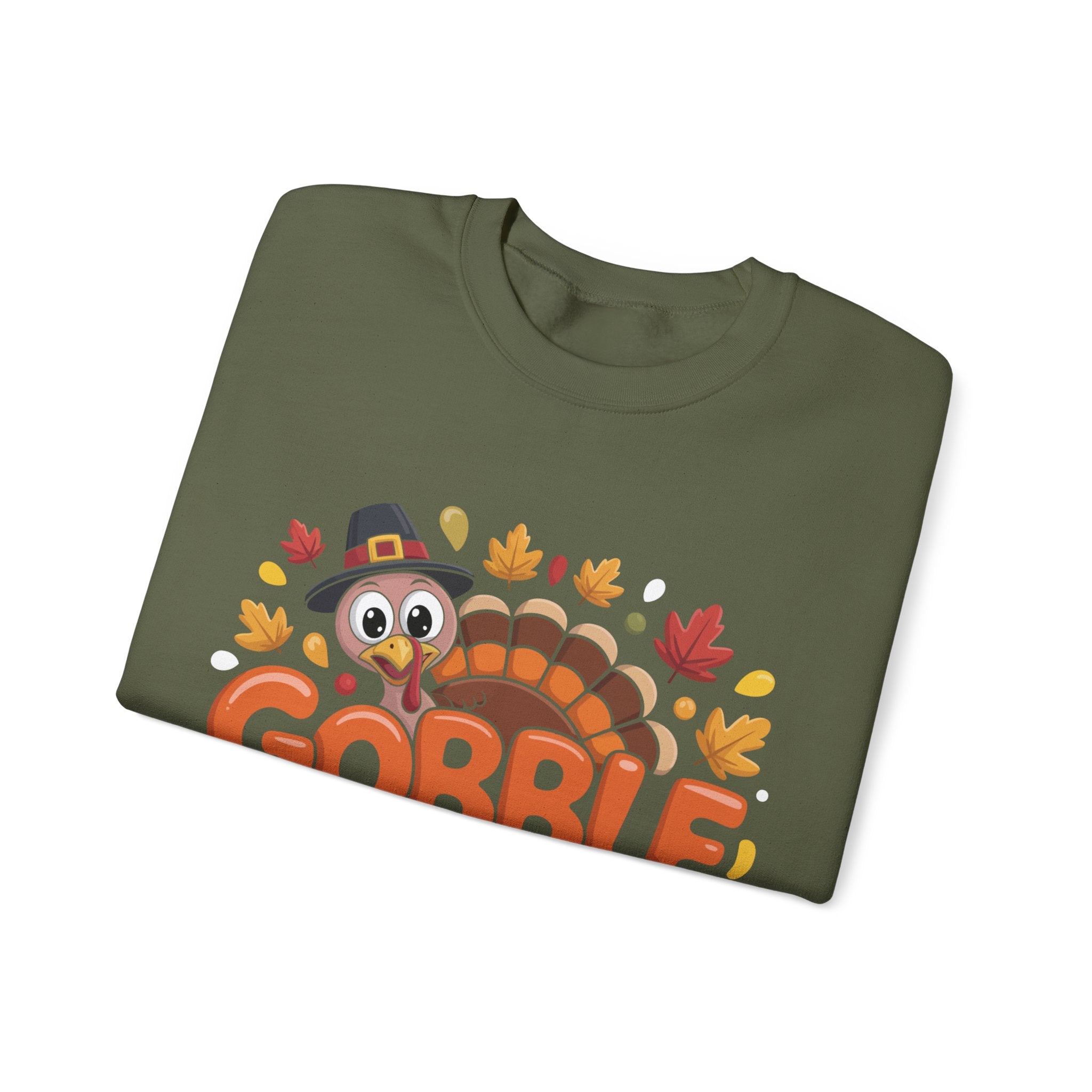 Gobble Gobble Turkey Thanksgiving Sweatshirt Crewneck Pullover Sweatshirt