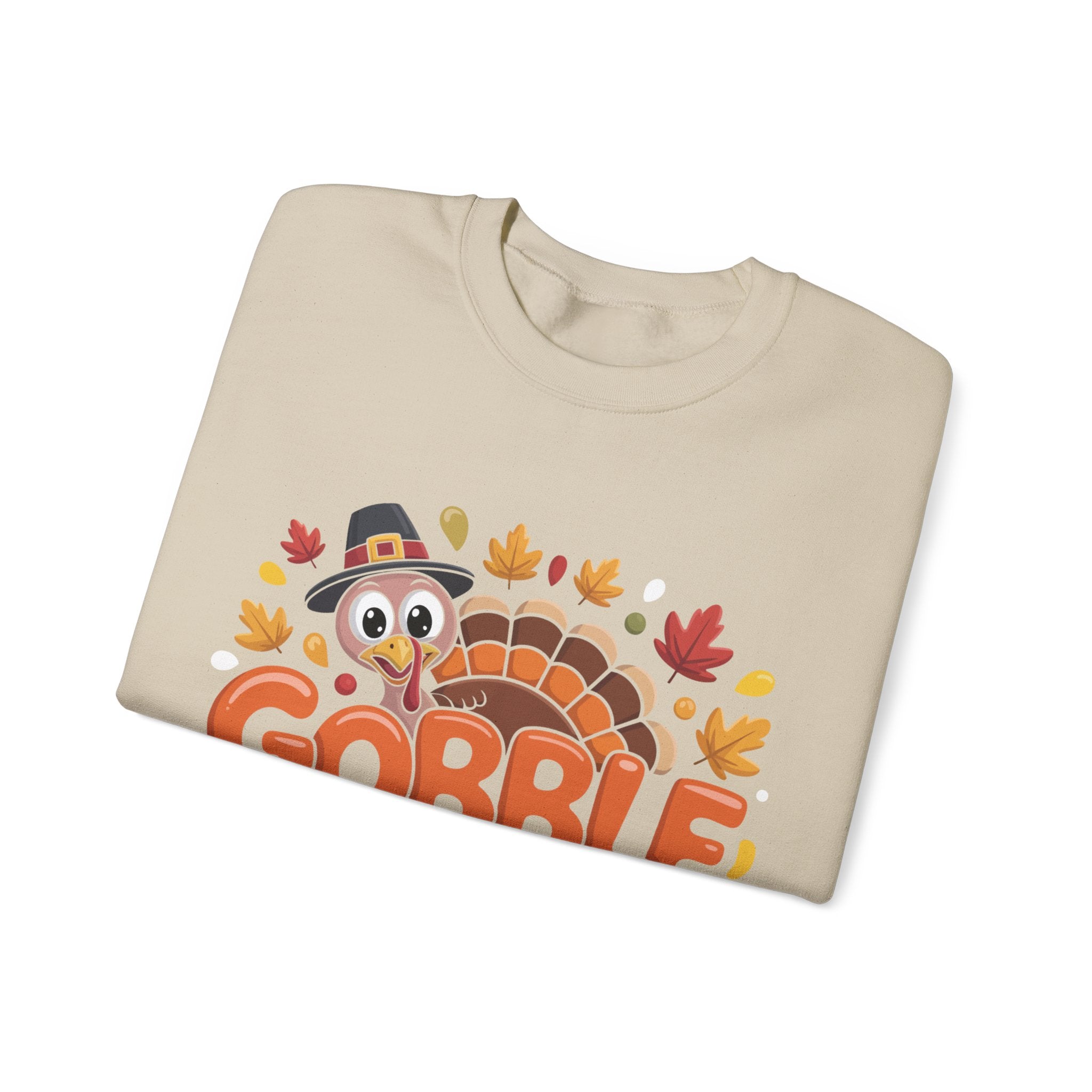 Gobble Gobble Turkey Thanksgiving Sweatshirt Crewneck Pullover Sweatshirt