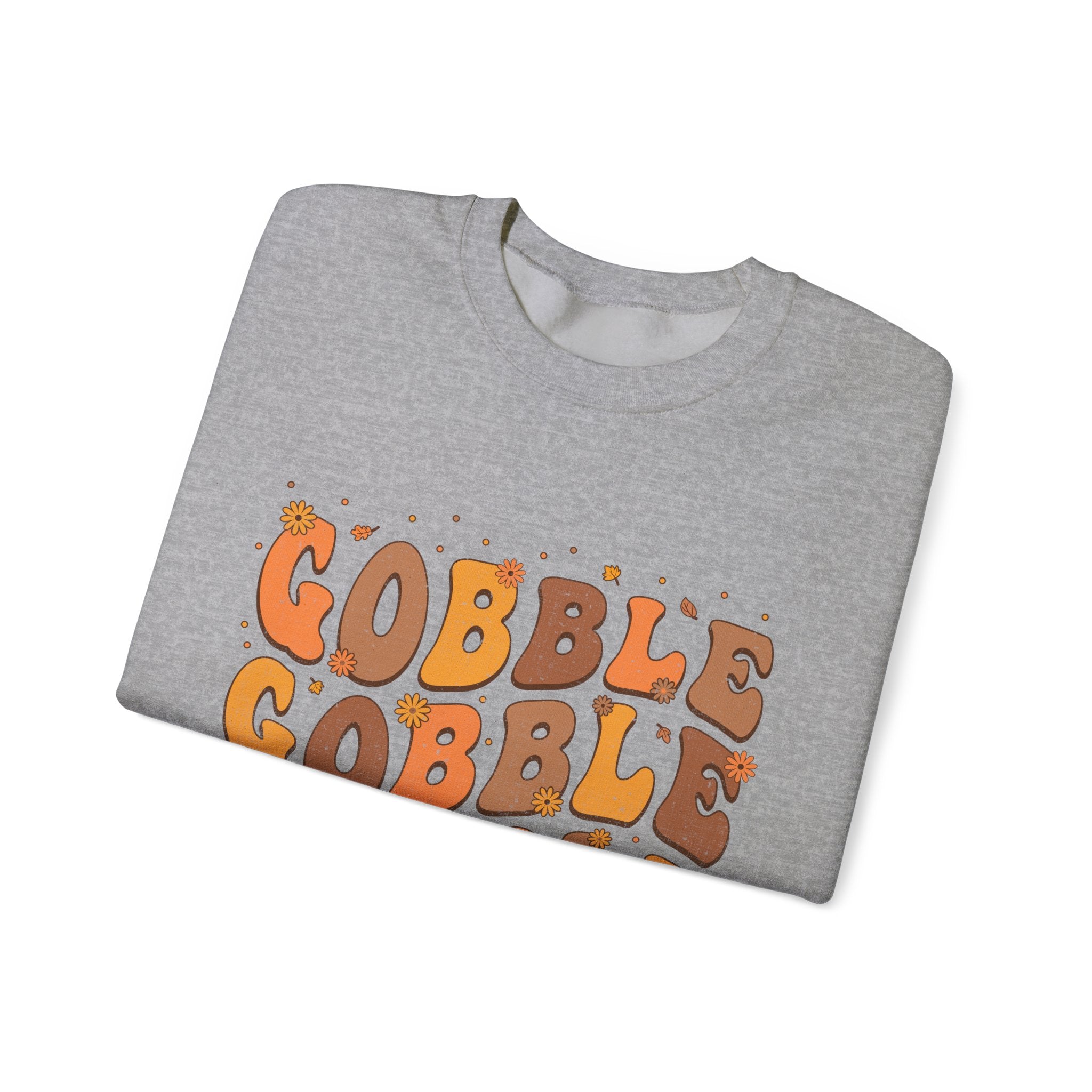 Gobble Gobble Gobble Retro Thanksgiving Sweatshirt