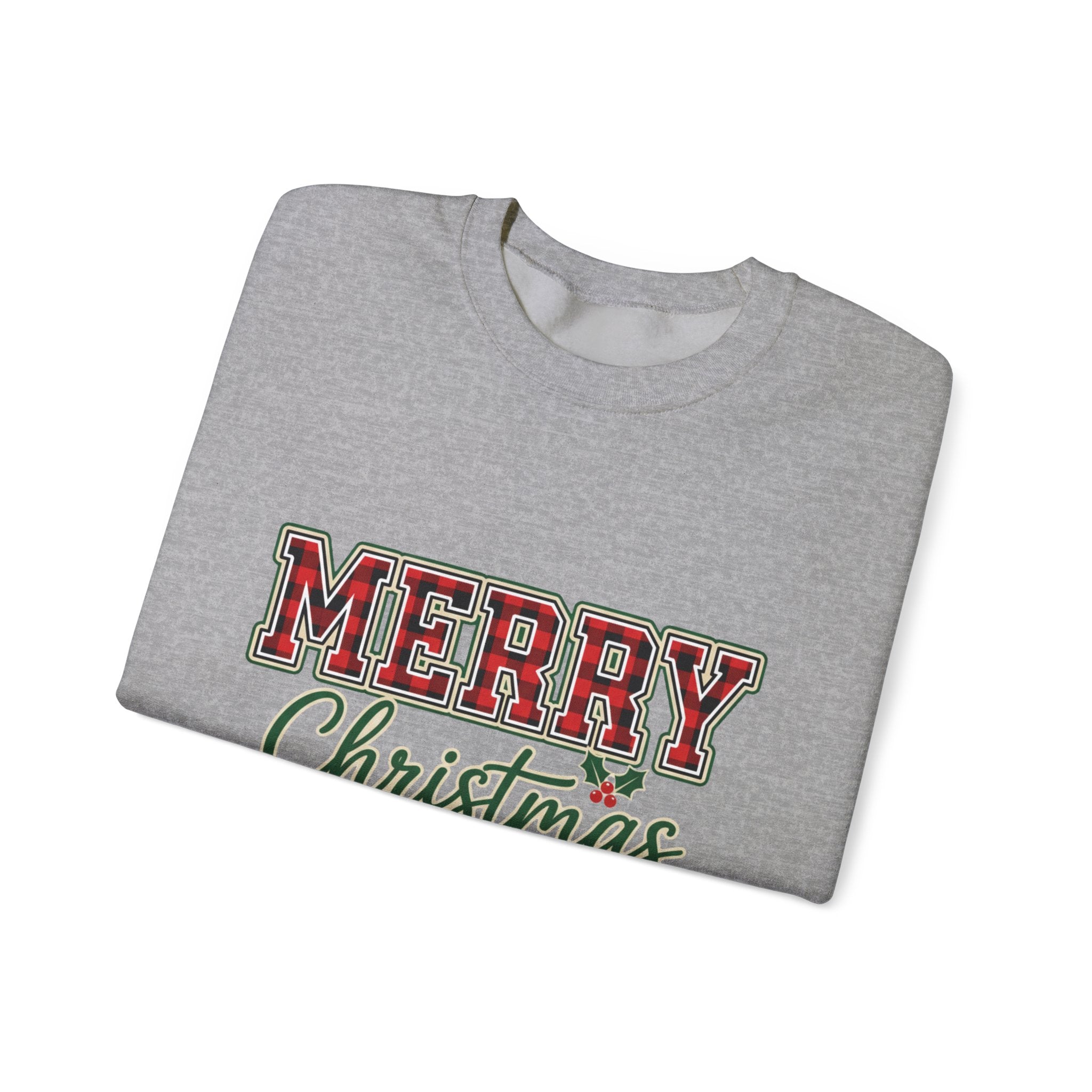 Classic Merry Christmas Womens Christmas Sweatshirt | Holiday Sweater for Women