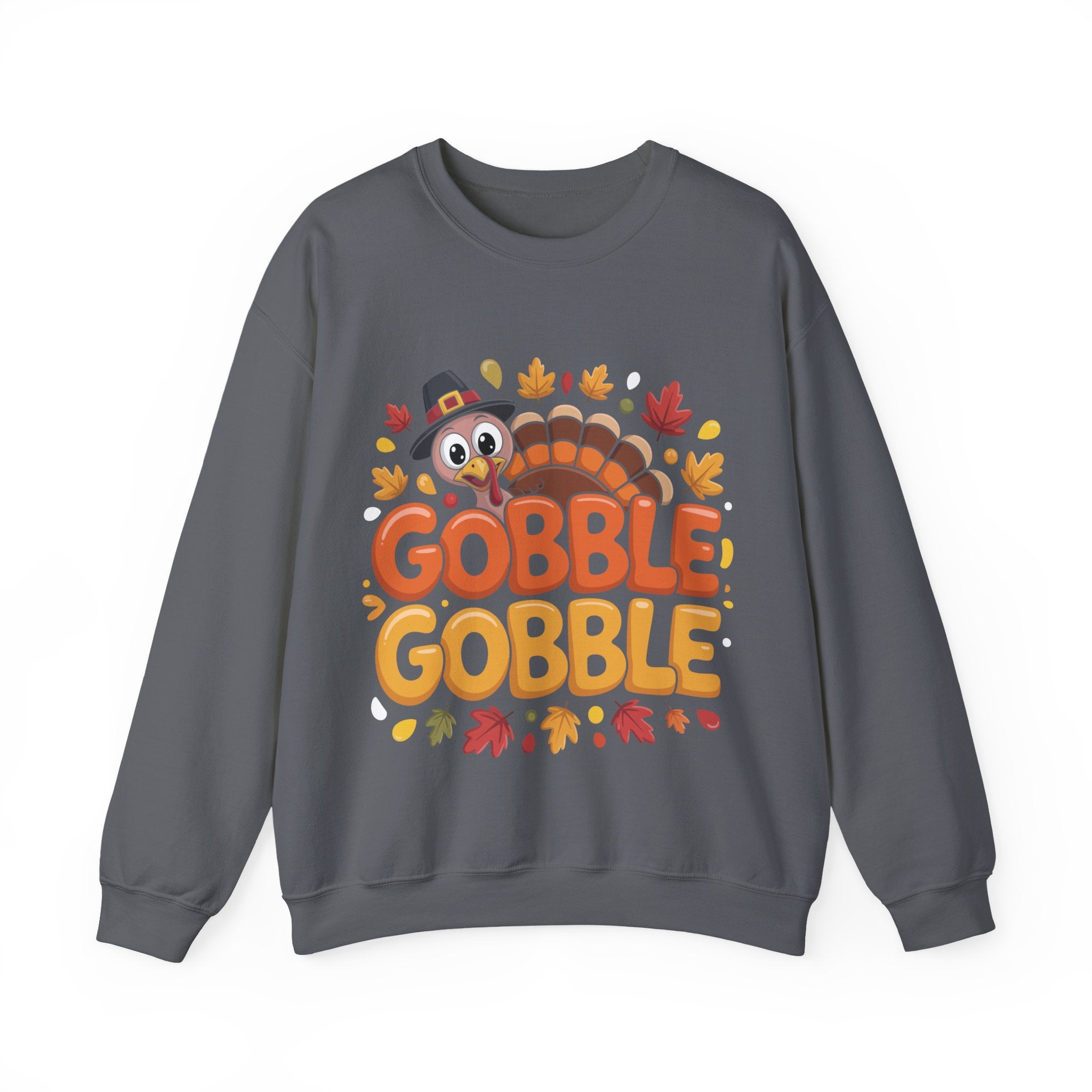 Gobble Gobble Turkey Thanksgiving Sweatshirt Crewneck Pullover Sweatshirt