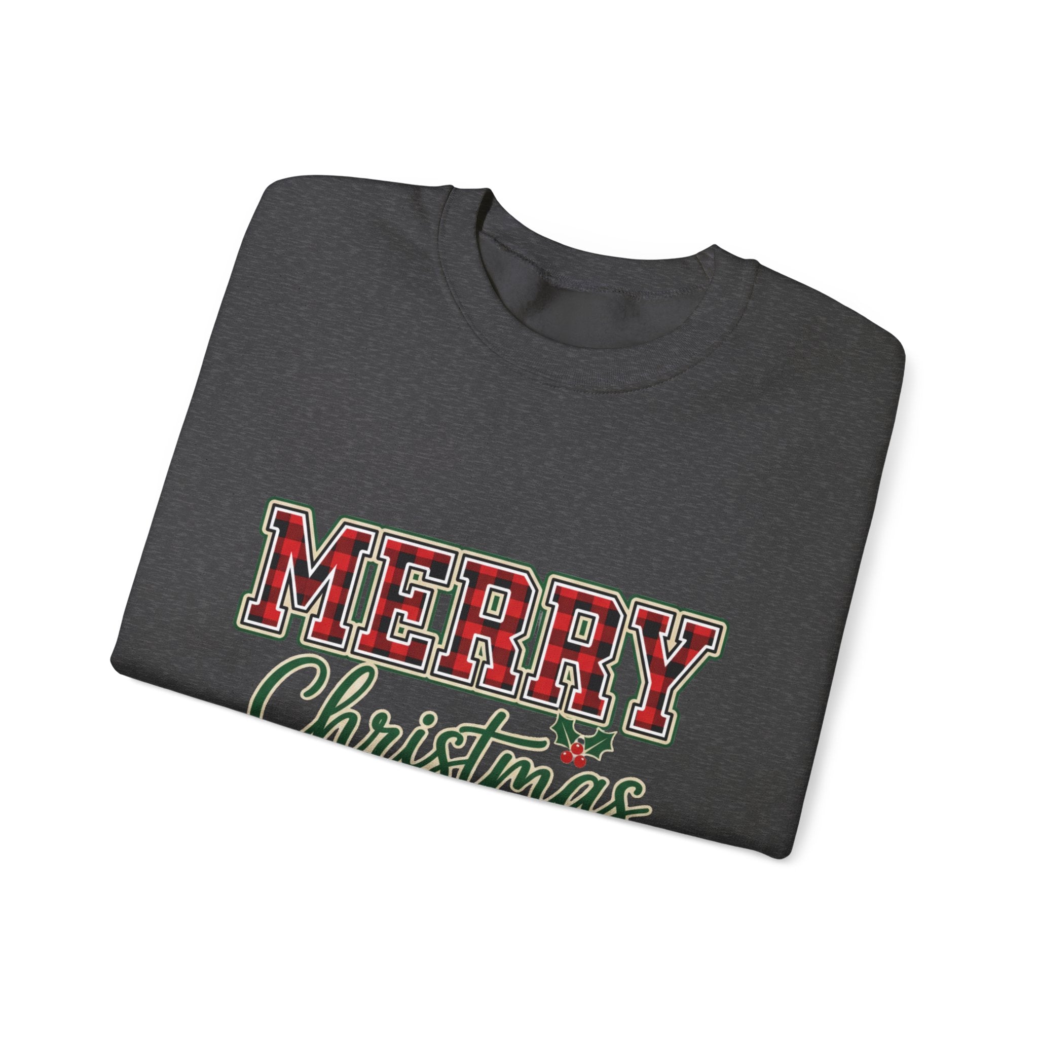 Classic Merry Christmas Womens Christmas Sweatshirt | Holiday Sweater for Women