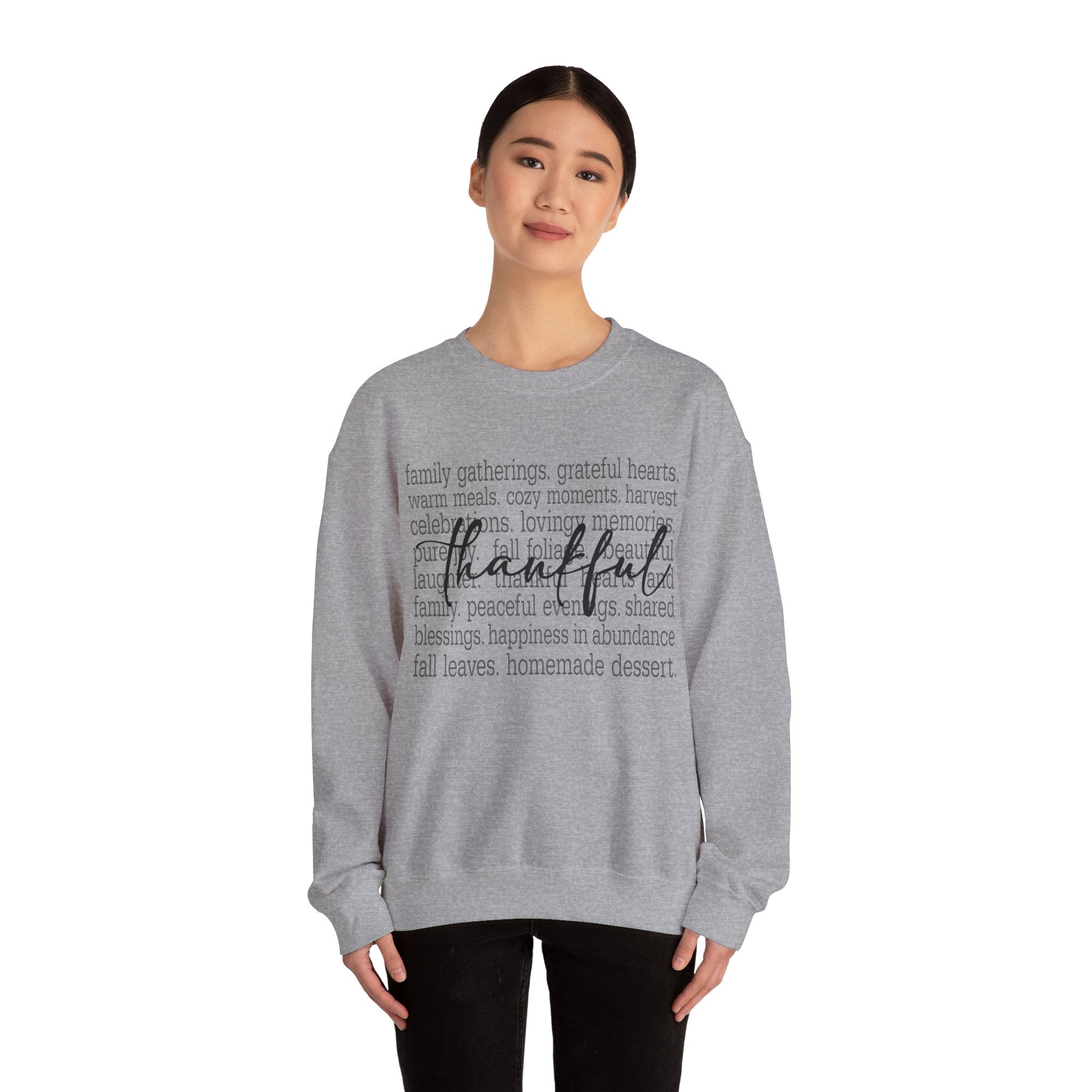 Thankful Gratitude Thanksgiving Womens Sweatshirt