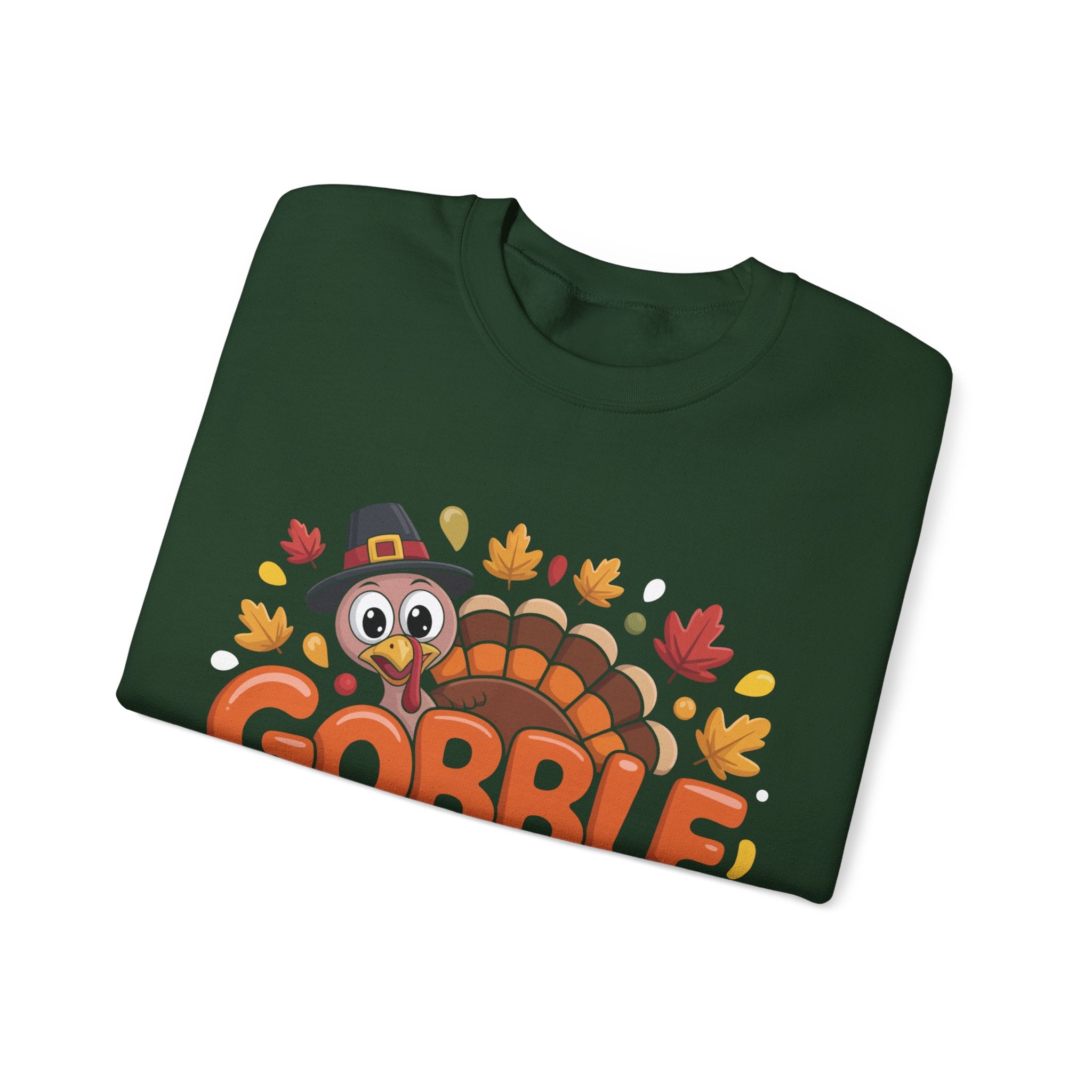 Gobble Gobble Turkey Thanksgiving Sweatshirt Crewneck Pullover Sweatshirt