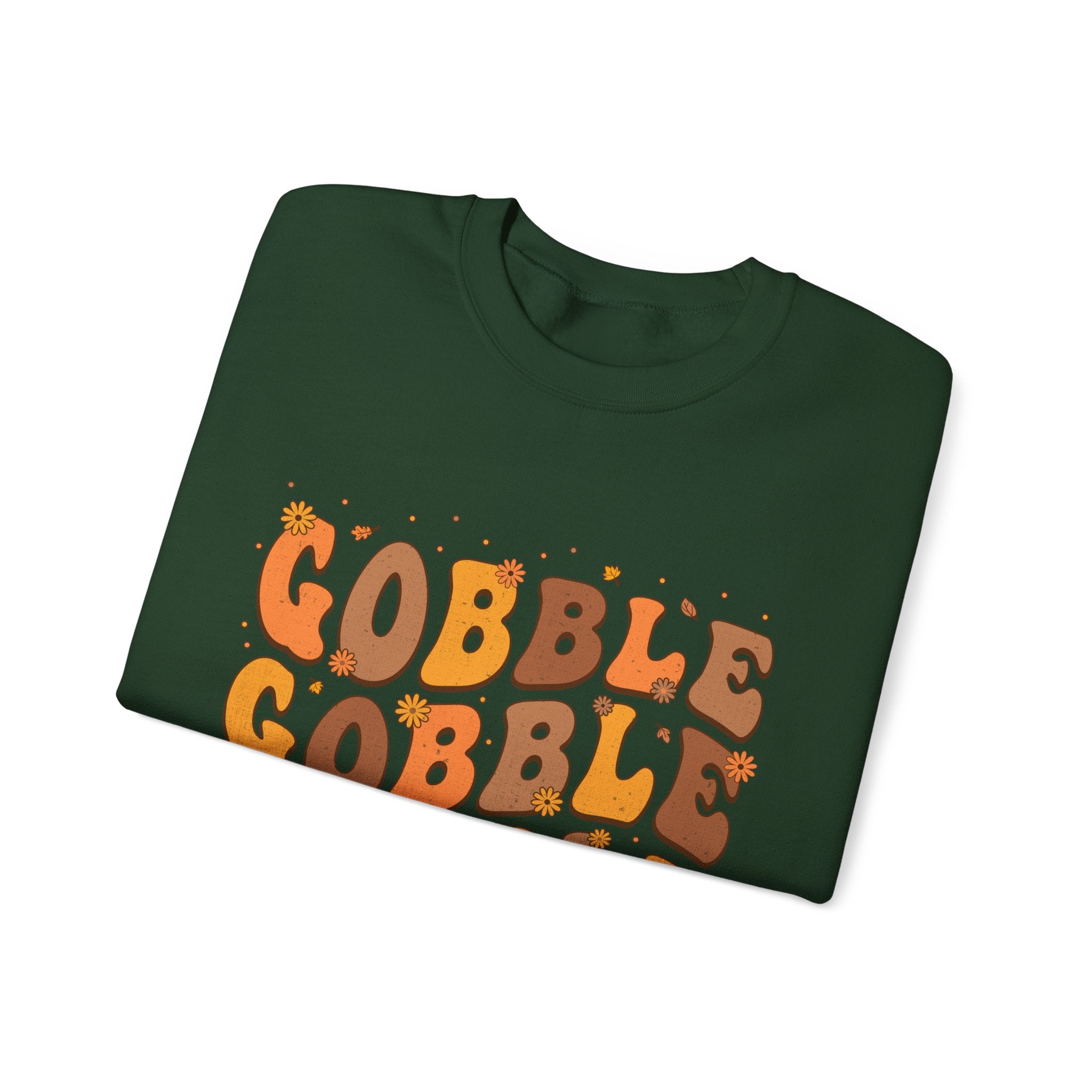 Gobble Gobble Gobble Retro Thanksgiving Sweatshirt