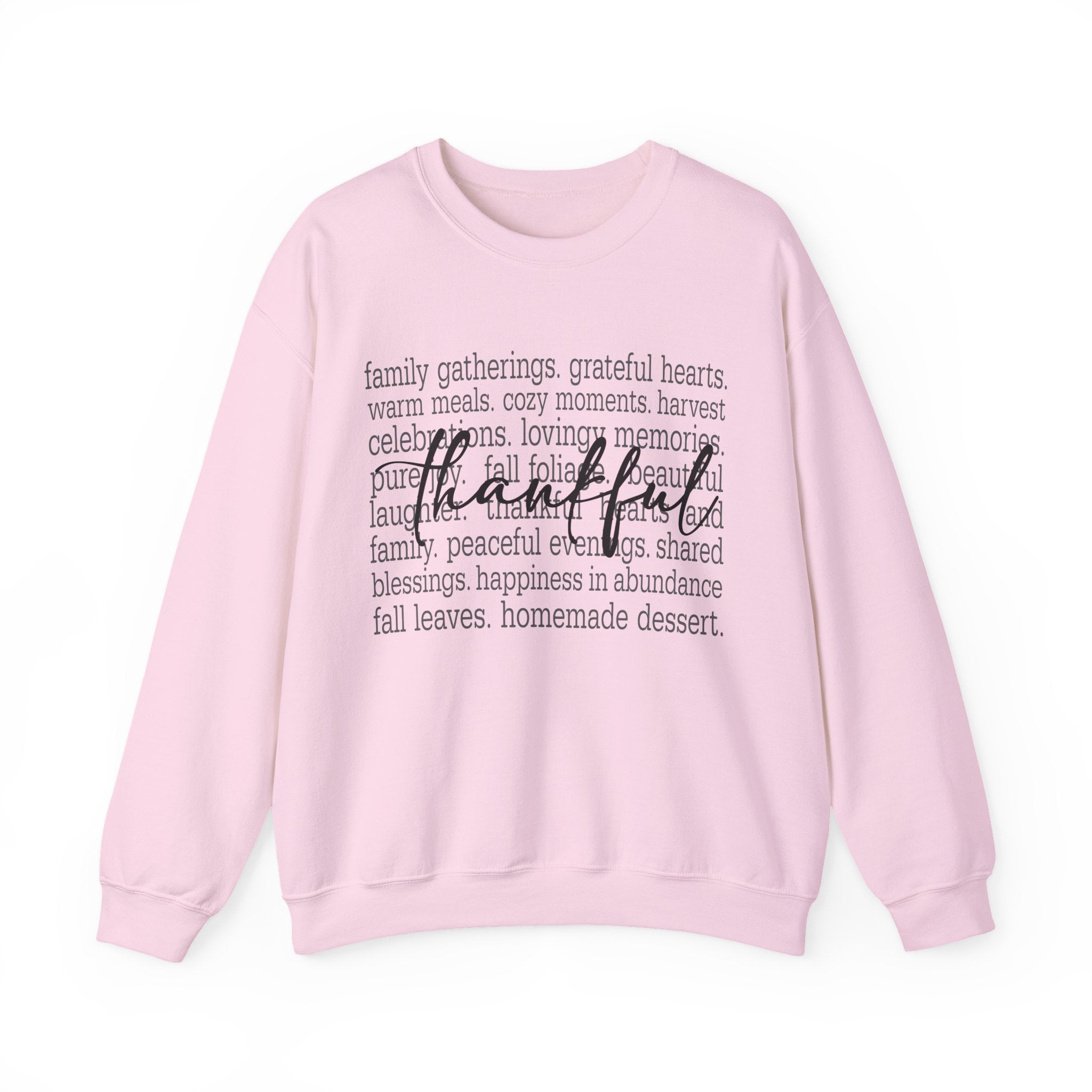 Thankful Gratitude Thanksgiving Womens Sweatshirt