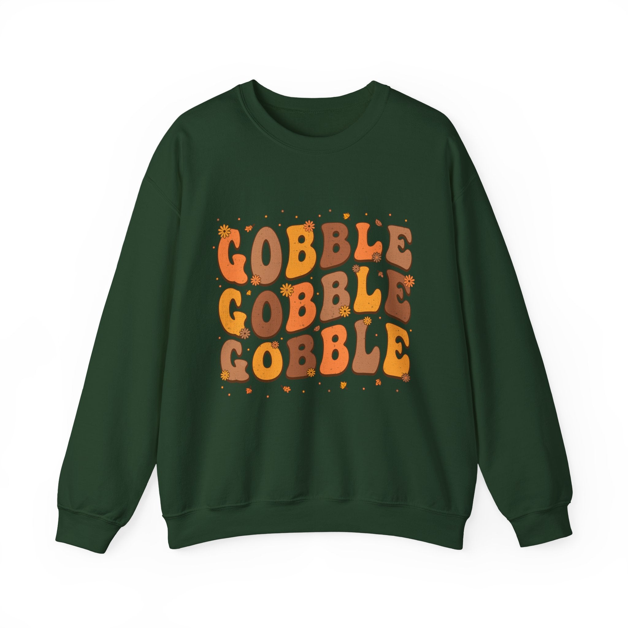 Gobble Gobble Gobble Retro Thanksgiving Sweatshirt