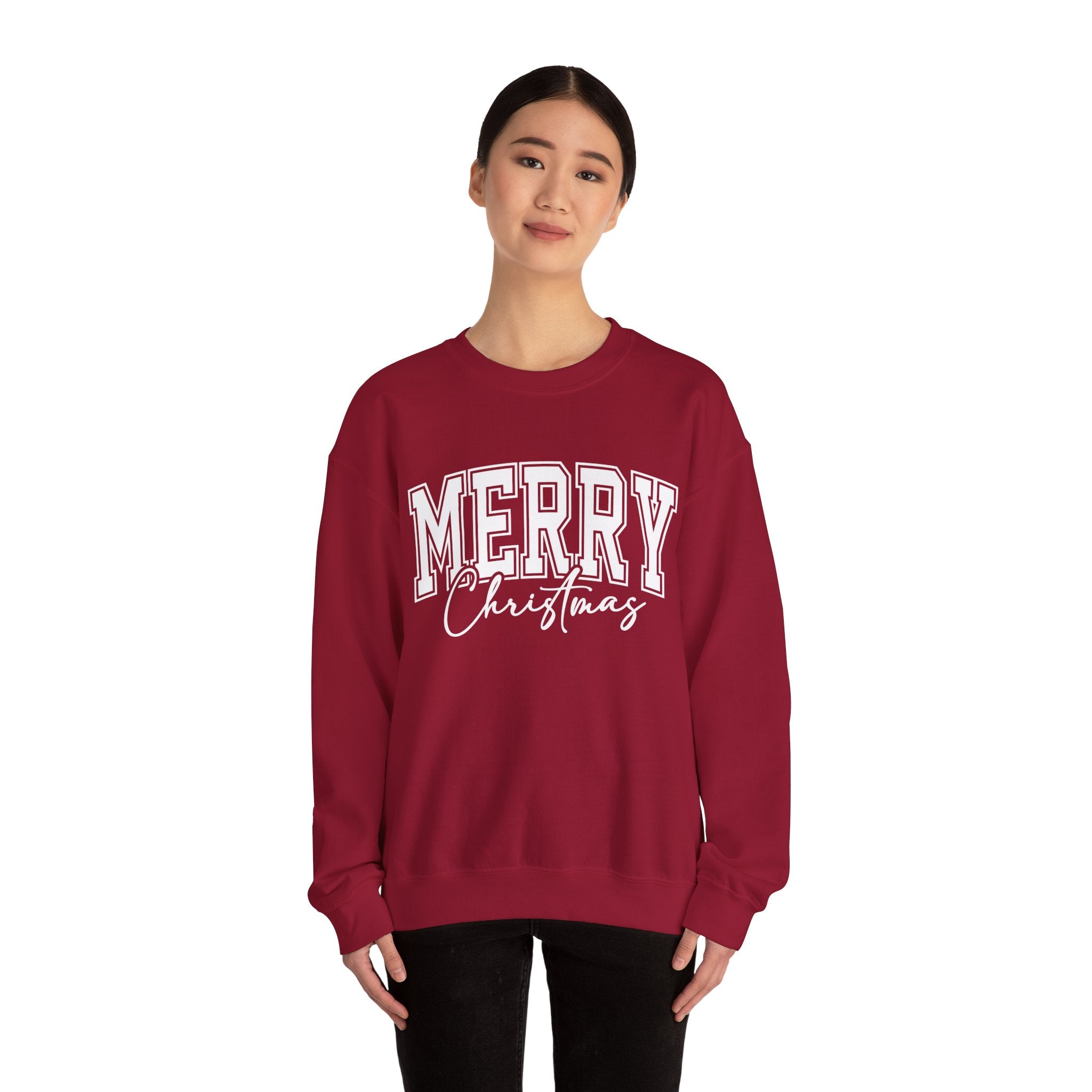 Merry Christmas Womens Christmas Sweatshirt | Womens Holiday Sweater